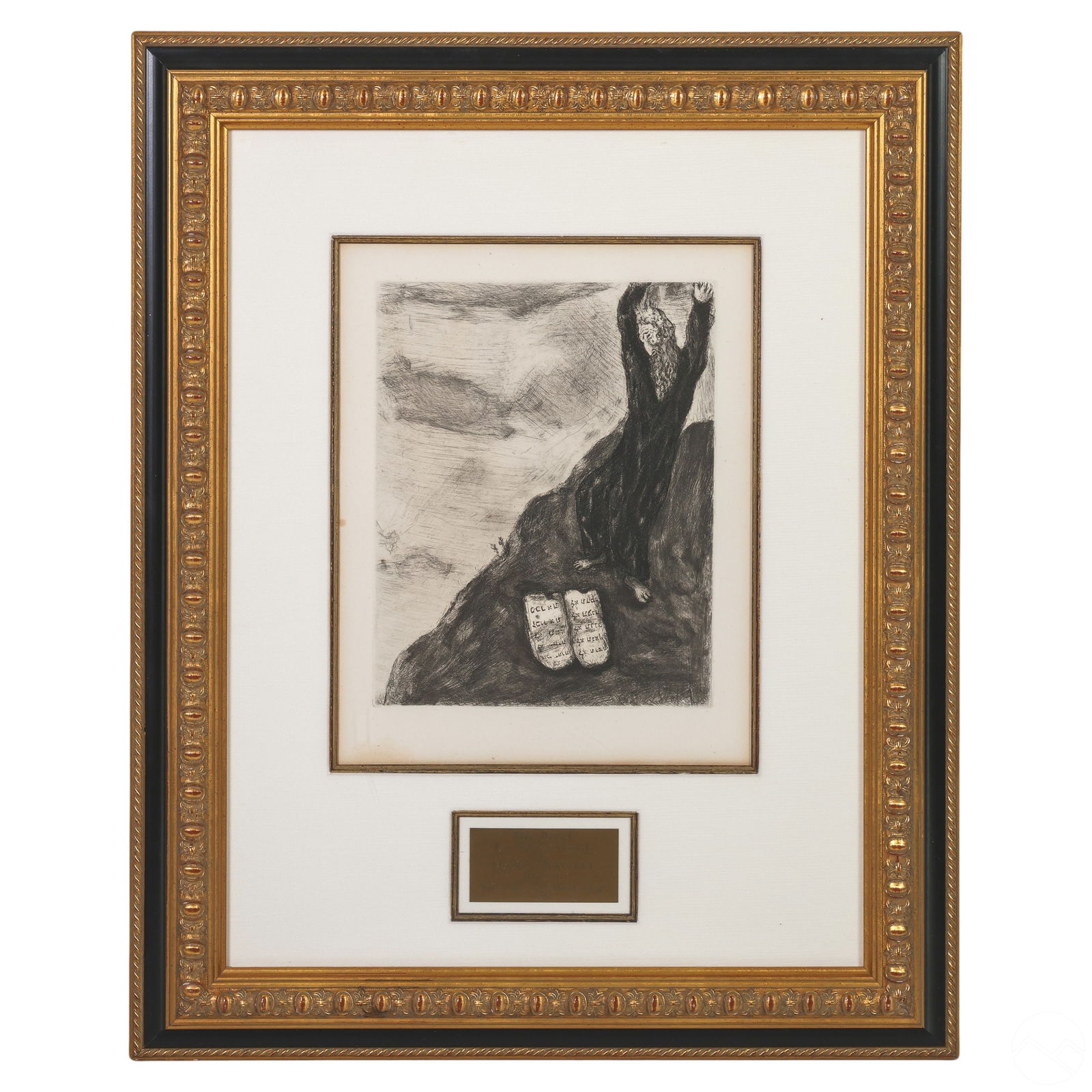 MOSES & THE TABLETS Etching after Marc Chagall COA (1 of 6)