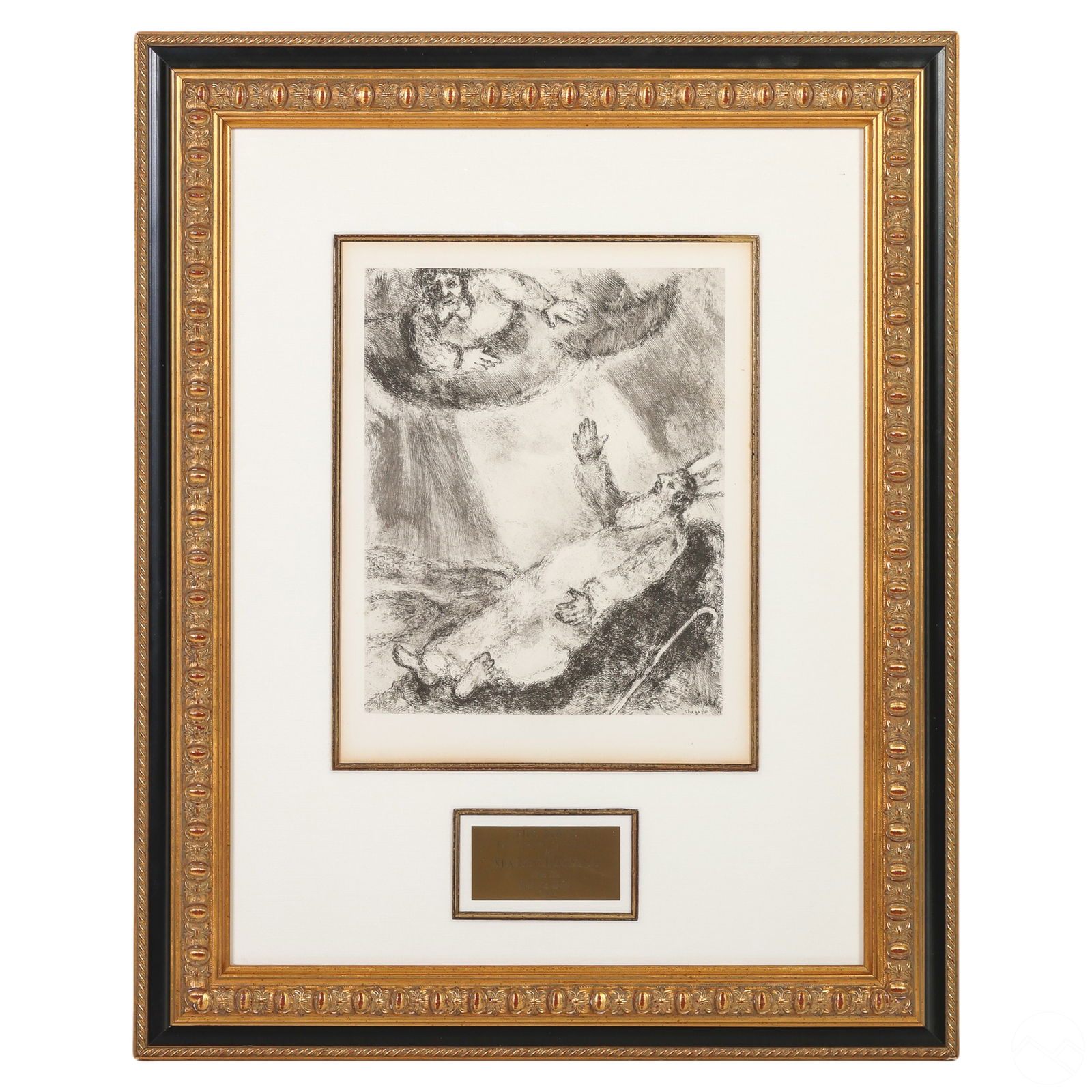 DEATH OF MOSES Etching after Marc Chagall with COA (1 of 7)