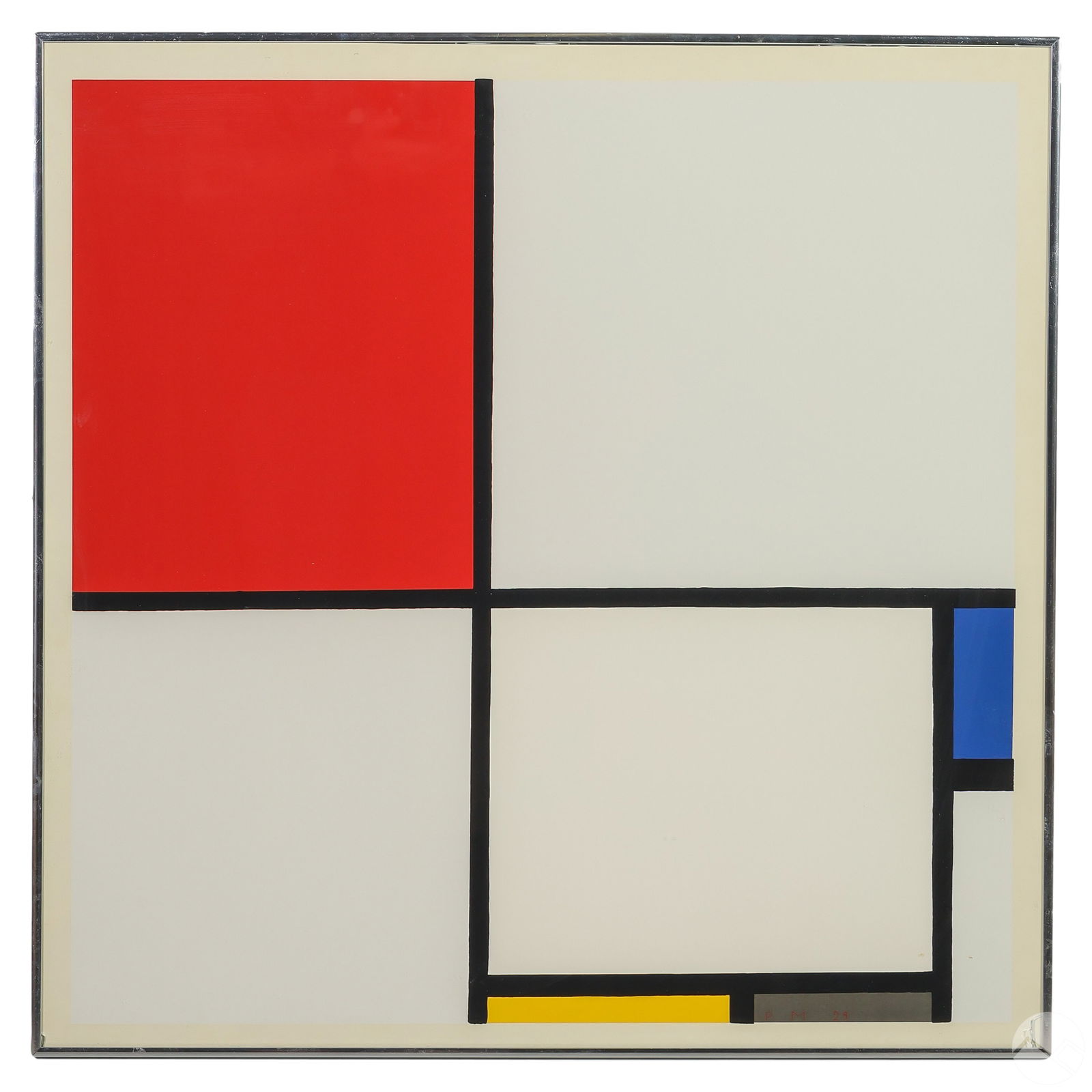 Modernist Cubist Serigraph after Piet Mondrian (1 of 6)