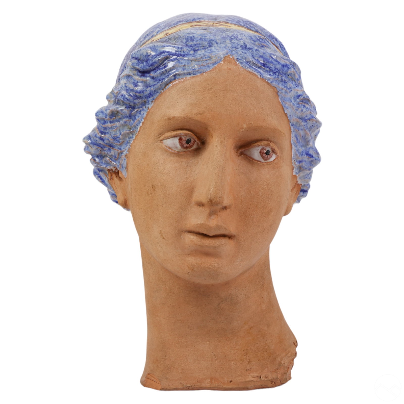 Italian Neoclassical Terracotta Head Bust Statue (1 of 7)
