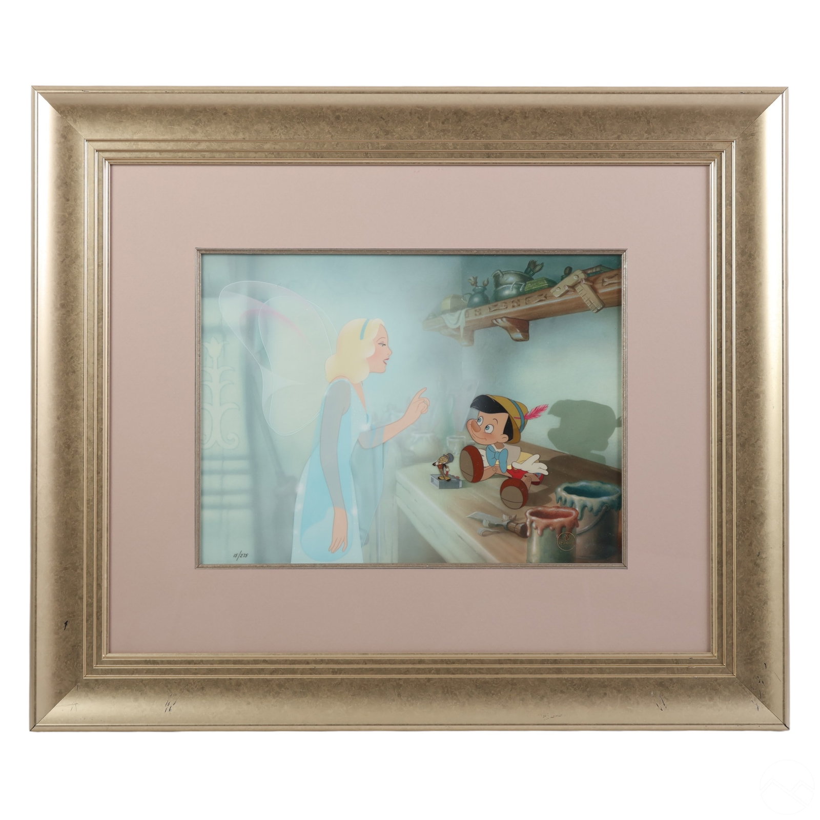 Walt Disney Pinocchio and Blue Fairy Animation Cel (1 of 5)