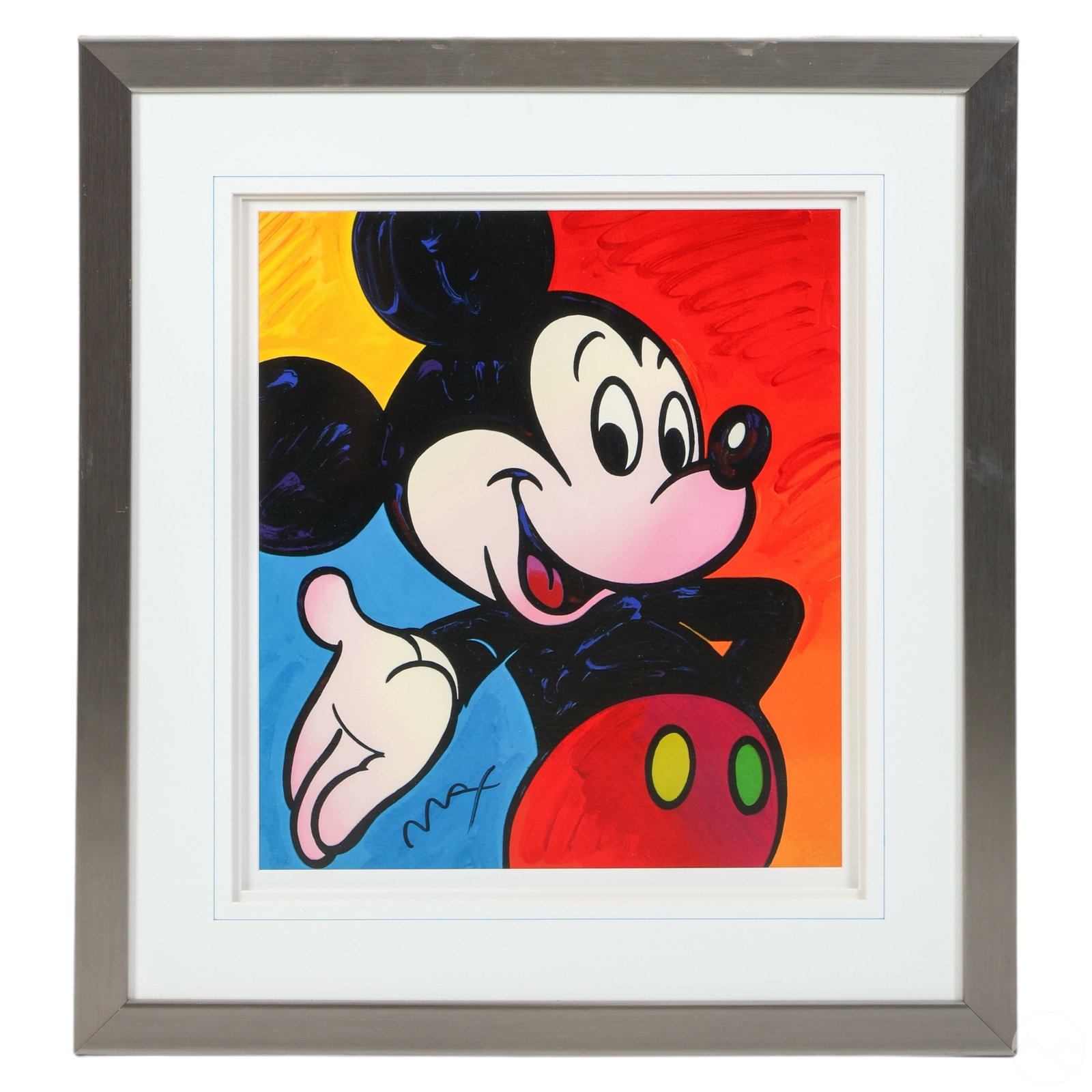 Peter Max b.1937 Disney Mickey Mouse Print SIGNED (1 of 4)