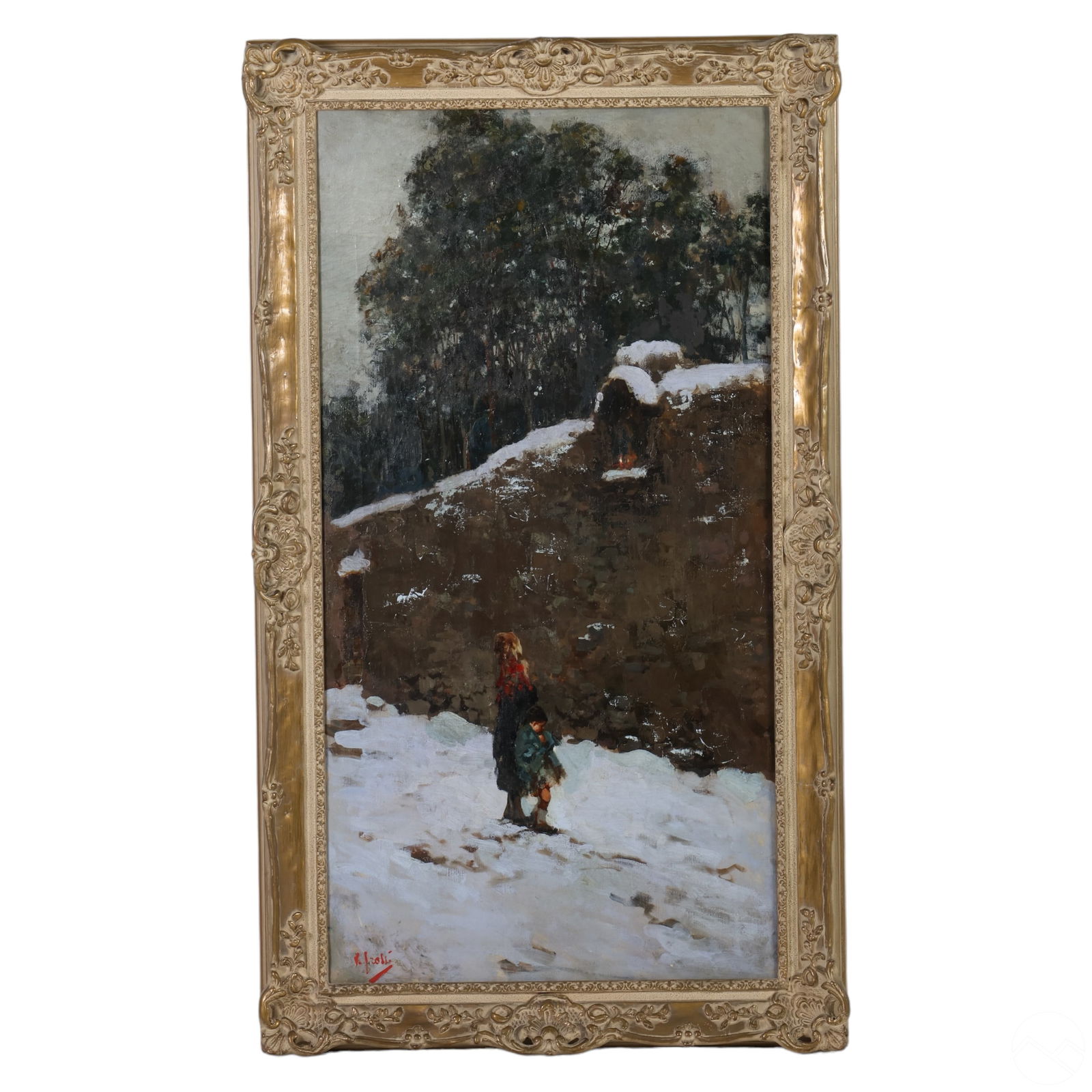 Vincenzo Irolli 1860-1949 Landscape Oil Painting (1 of 10)