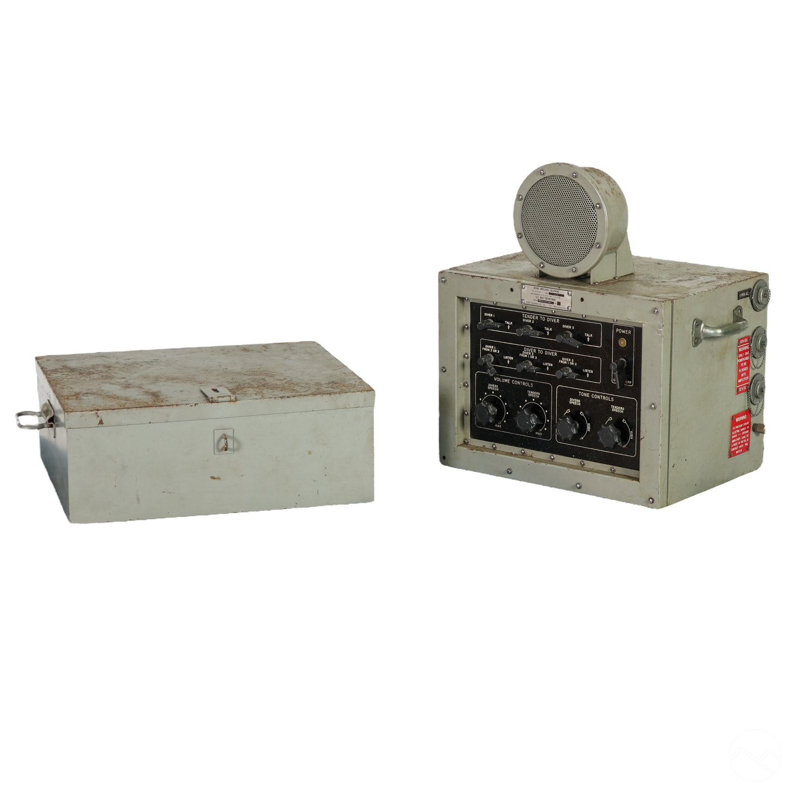 US Navy Diving Amplifier Control Box & Accessories (1 of 8)