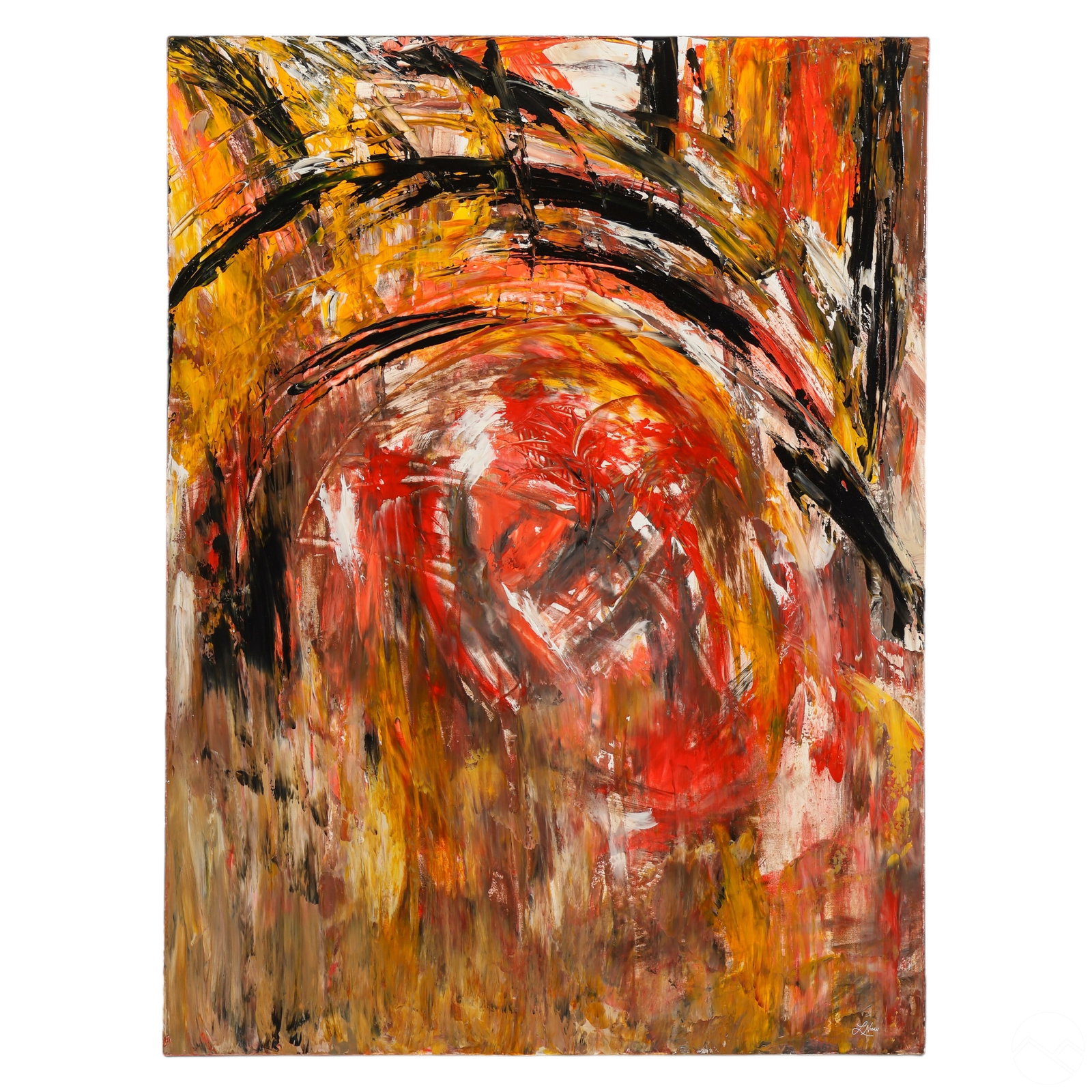 Lauren Nuhn Ross b.1981 Modern Abstract Painting (1 of 7)