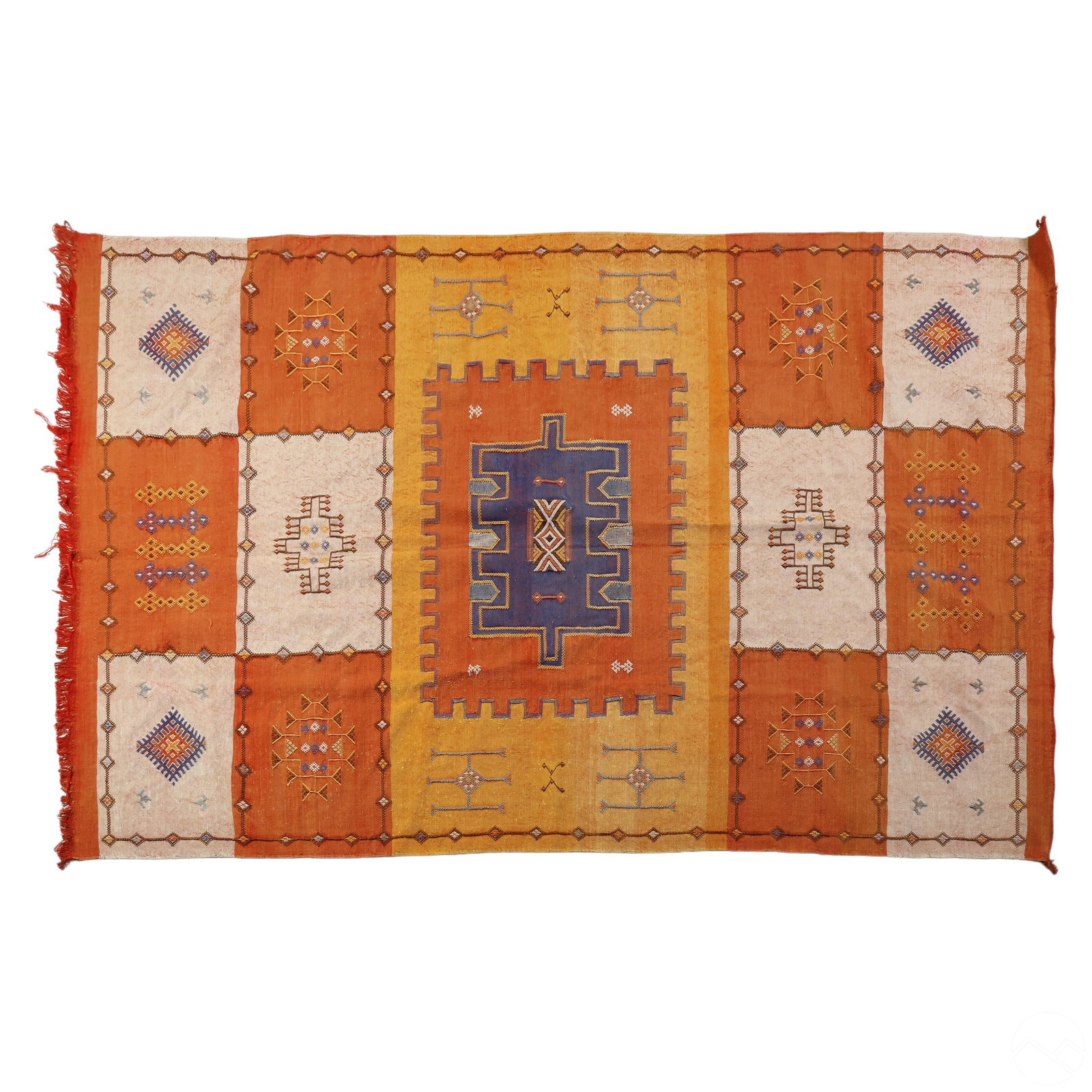 Turkish Vintage Woven Cotton Kilim Wall Hanging (1 of 5)