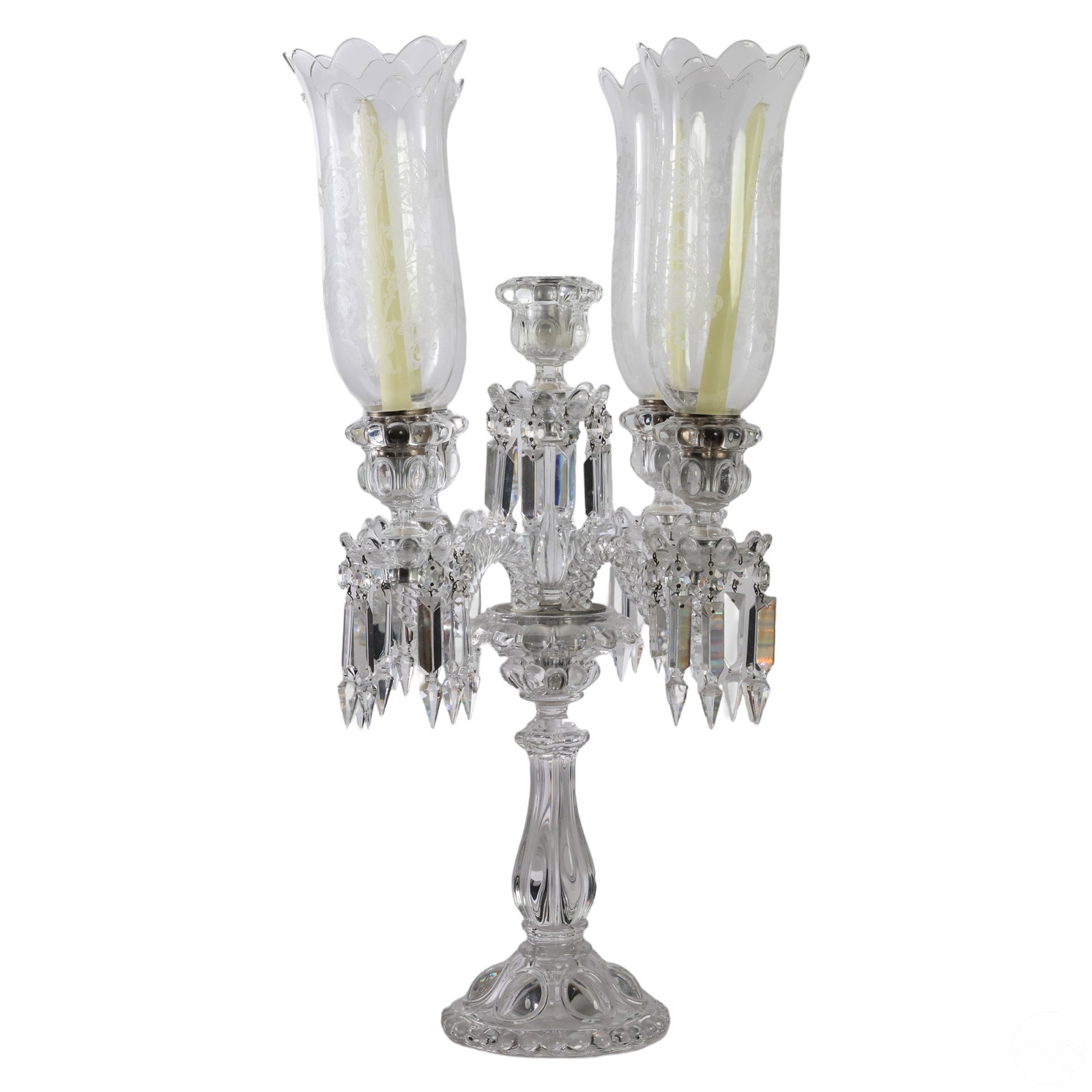 Baccarat Crystal 5 Arm Centerpiece Candelabra Lamp (1 of 10)
