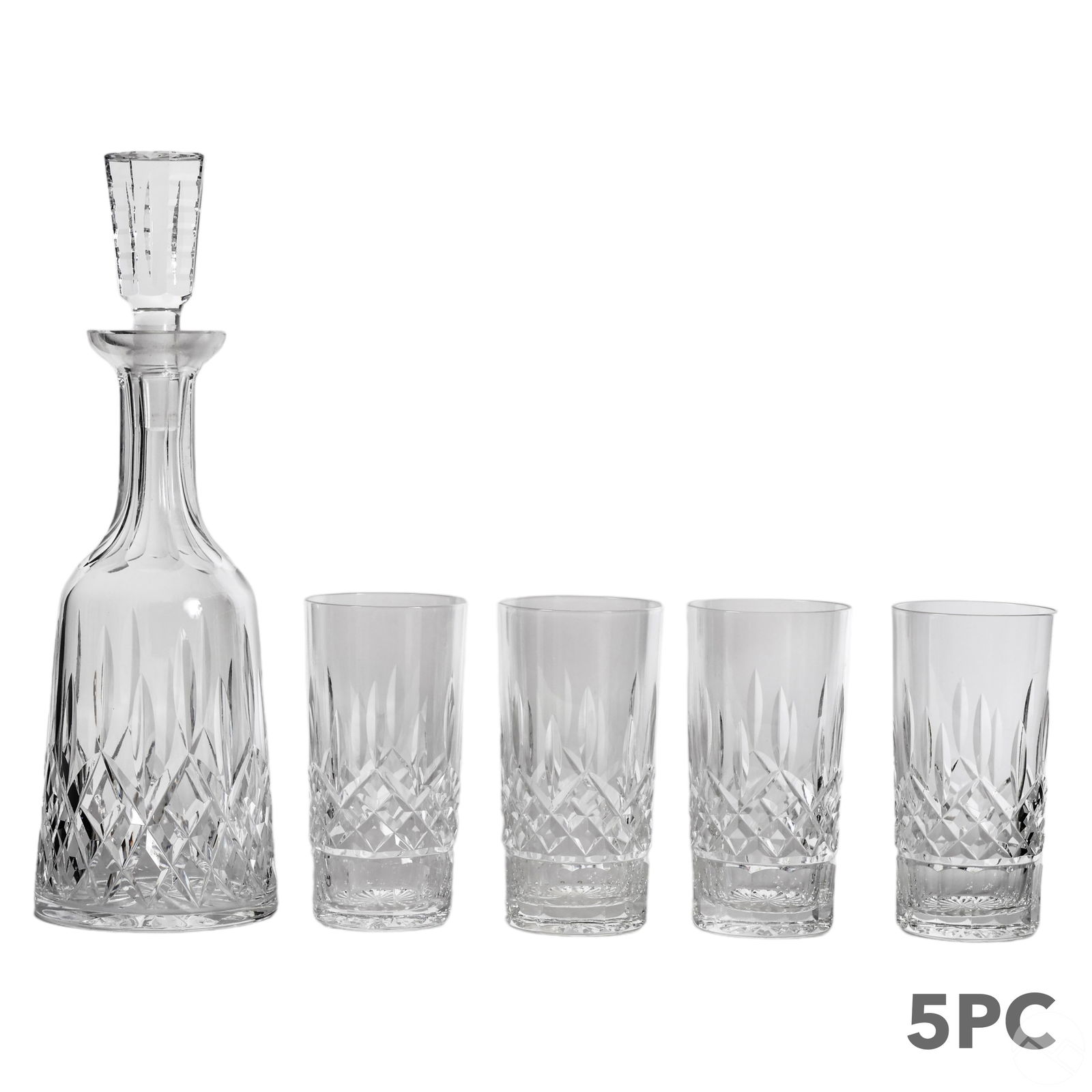 Waterford Lismore Decanter & Highball Glasses SET (1 of 6)