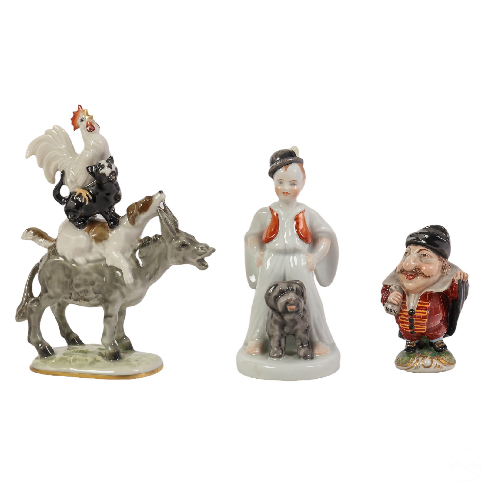 Herend Capodimonte Hutschenreuther 3pc Figural LOT (1 of 7)