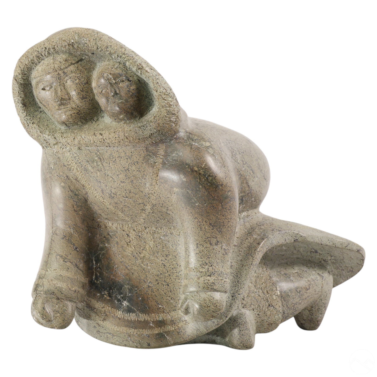 Native Canadian Carved Soapstone Figural Sculpture (1 of 10)