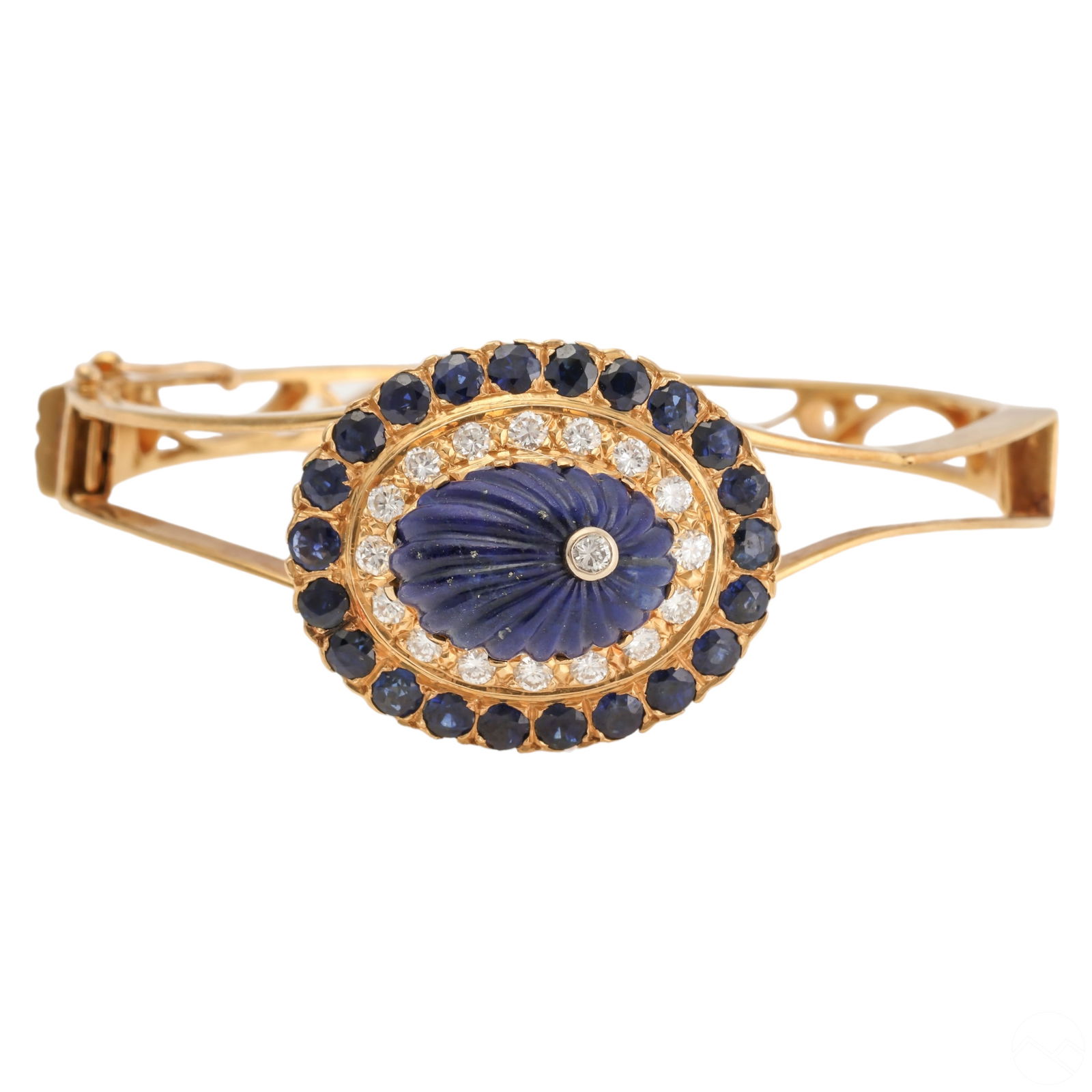 18k European Sapphire and Diamond Pendant Bracelet (1 of 10)
