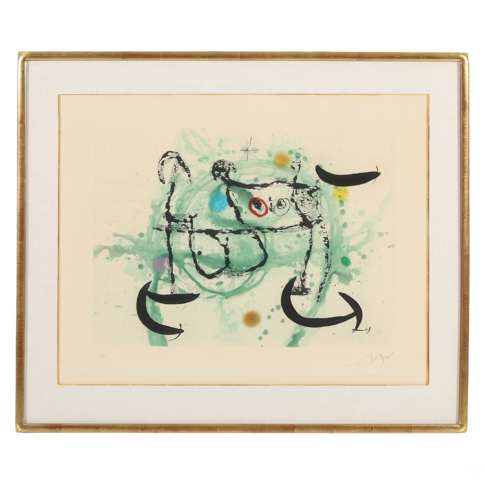 Joan Miro 1893-1983 L'ecartelee LE Etching SIGNED (1 of 9)