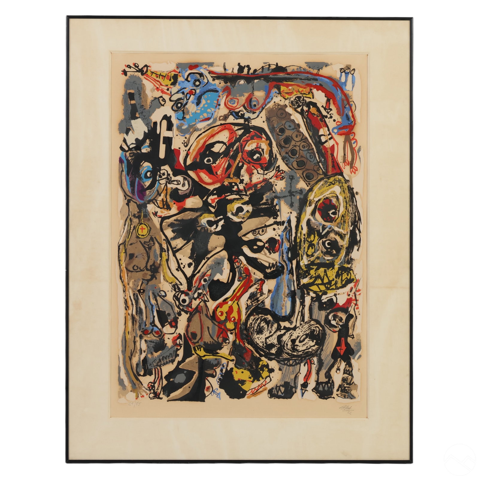 Antonio Saura 1930-1998 Abstract Serigraph SIGNED (1 of 6)