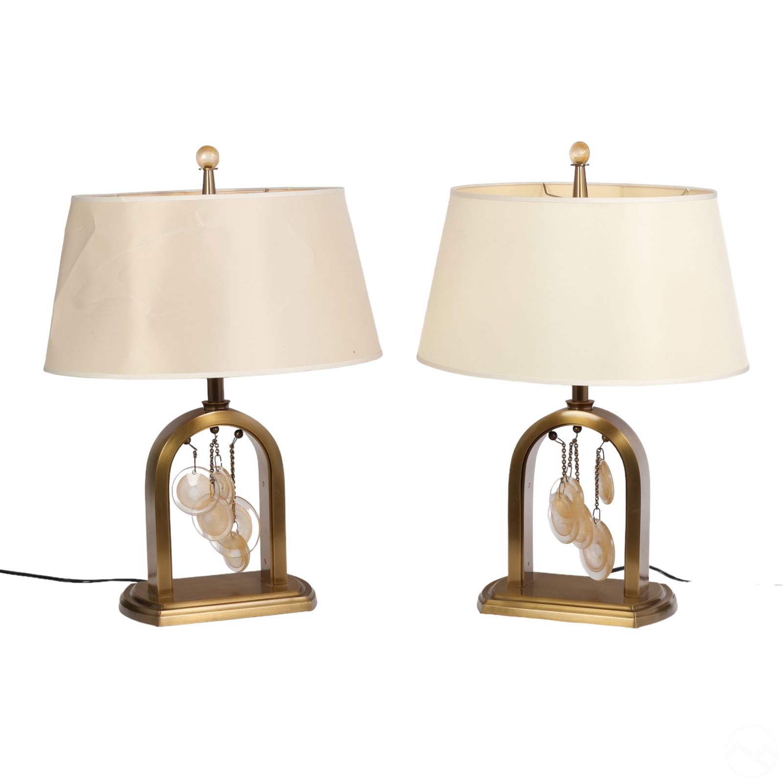 Baker Pair Laura Kirar Syro Table Lamps w/ Murano (1 of 10)