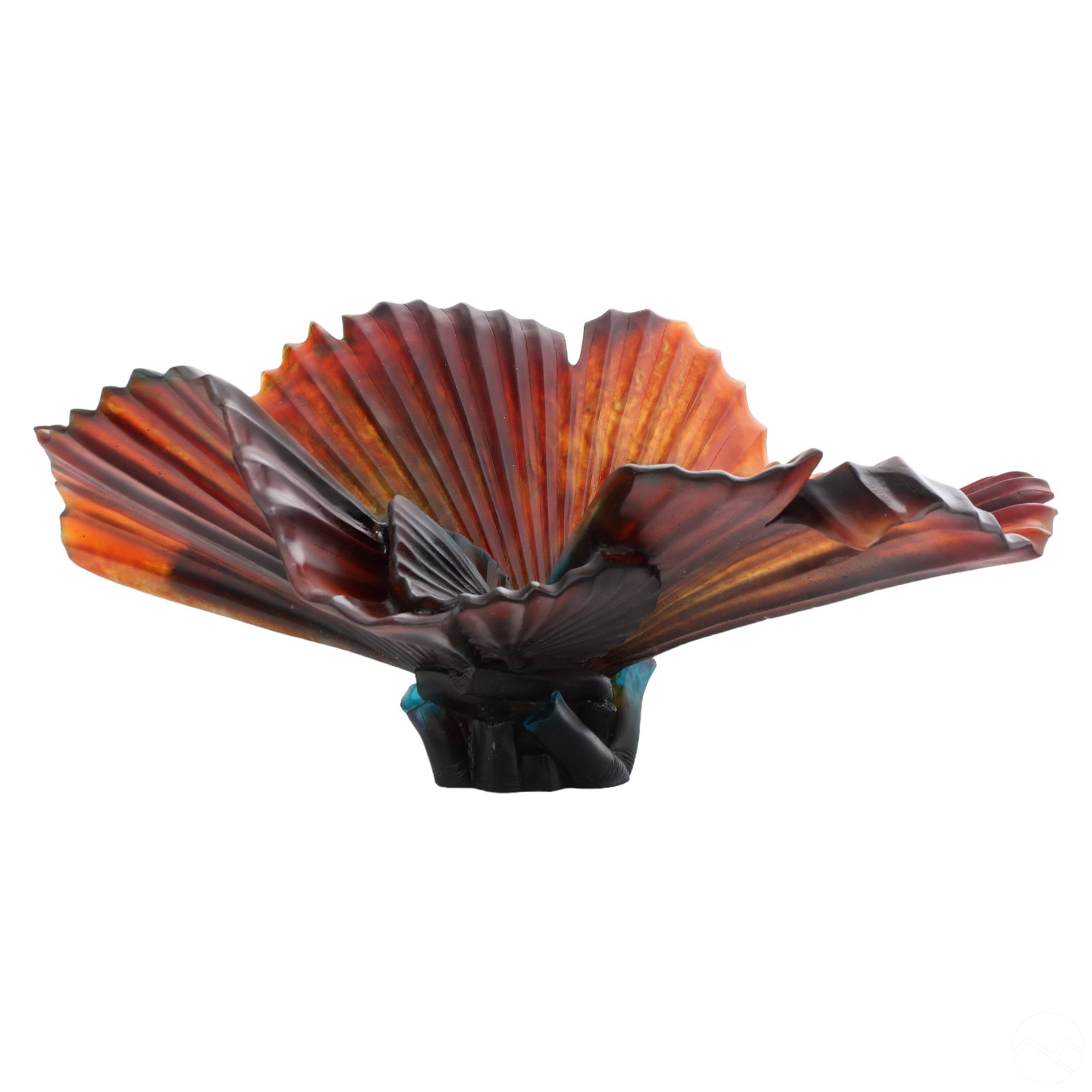 Daum Emilio Robba Pate de Verre Palm Tree Bowl MIB (1 of 6)