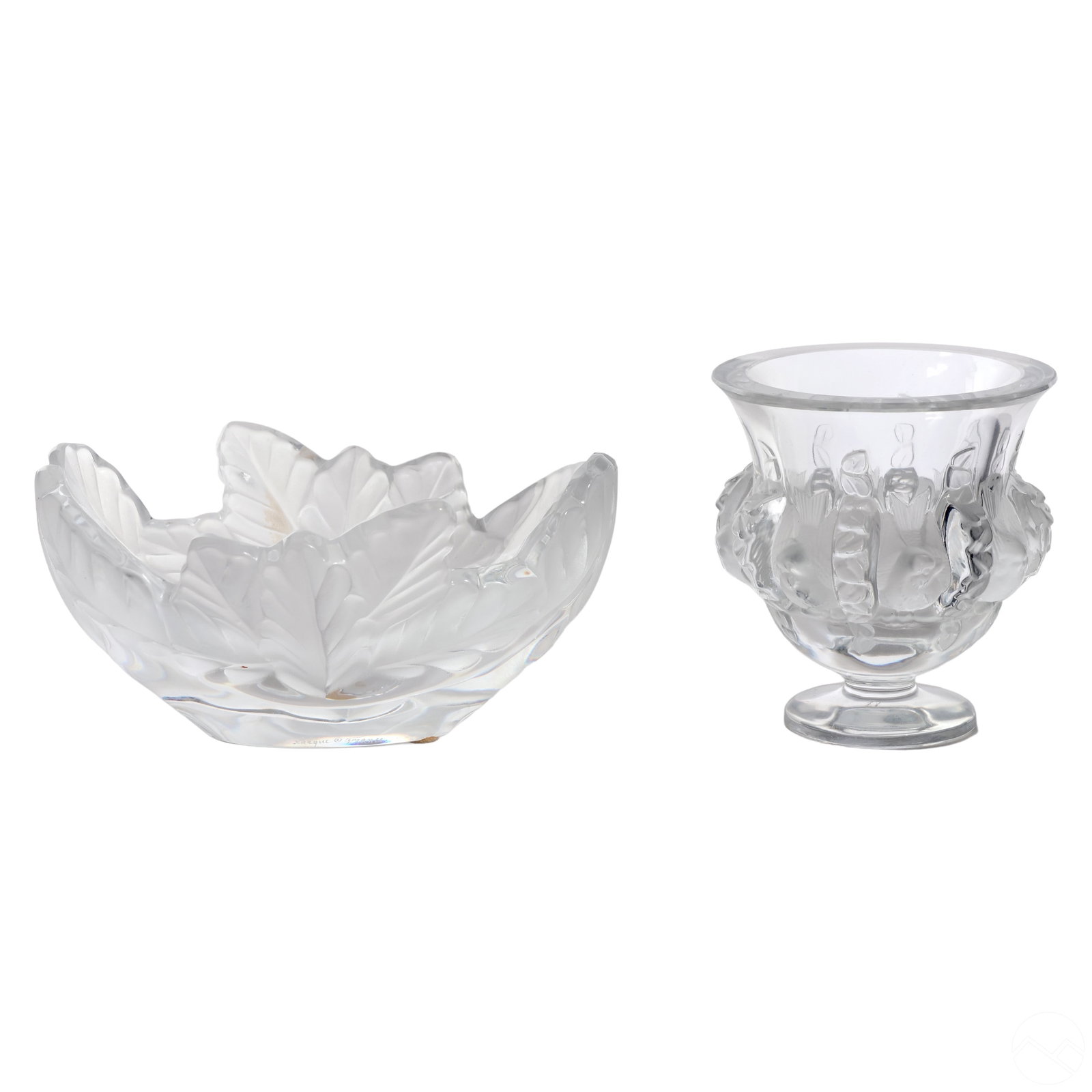 Lalique Crystal Dampierre Vase and Compiegne Bowl (1 of 7)