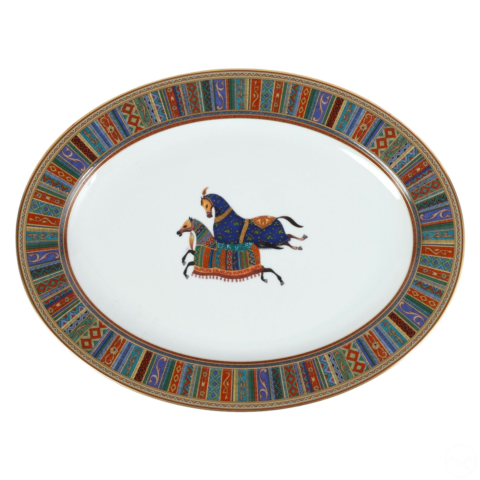 Hermes Cheval d' Orient Porcelain Oval Platter MIB (1 of 8)