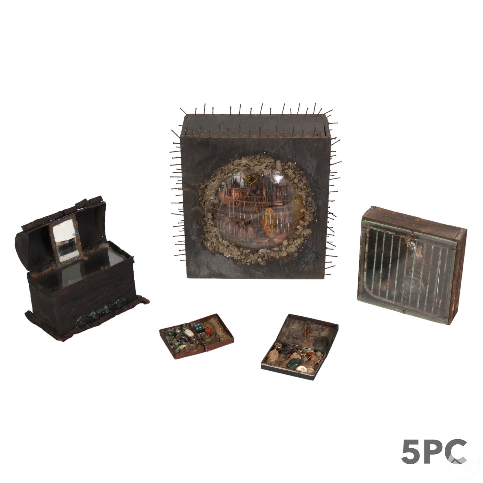 Ramiro Gomez 1916-2003 Macabre Sculptures 5pc LOT (1 of 9)