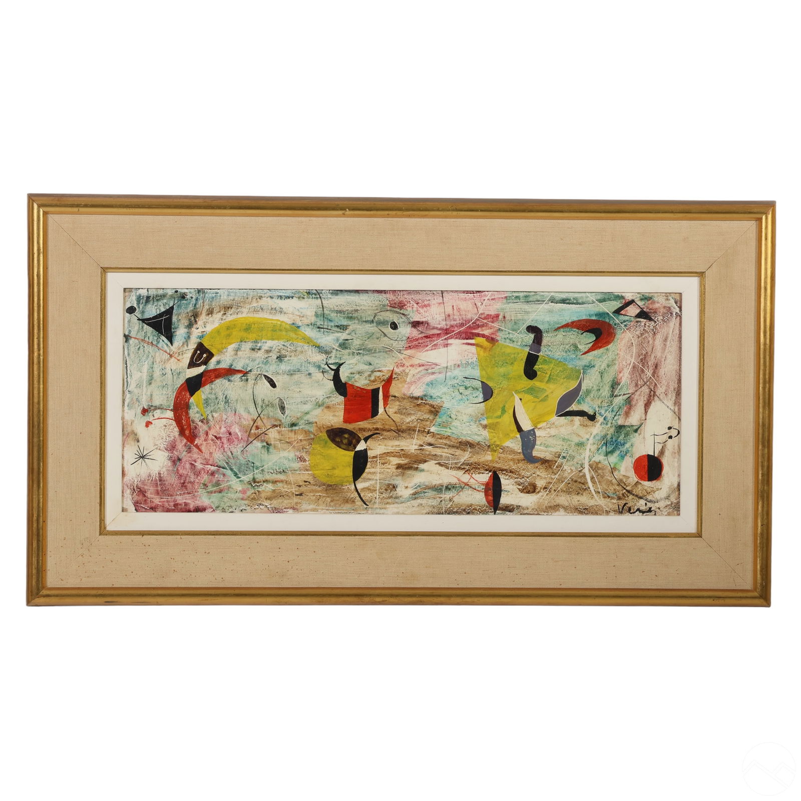 Maurice Verrier 1917-2004 Modern Abstract Painting (1 of 7)
