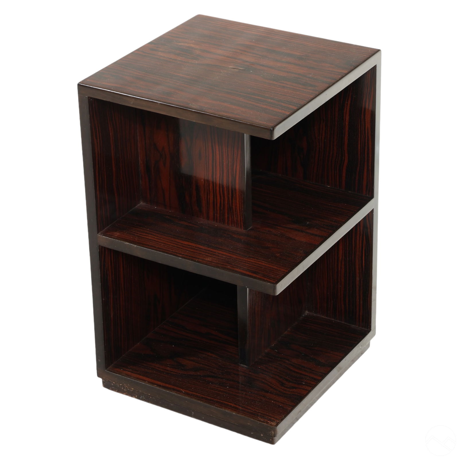 Art Deco Macassar Ebony Wood Corner Drinking Stand (1 of 5)