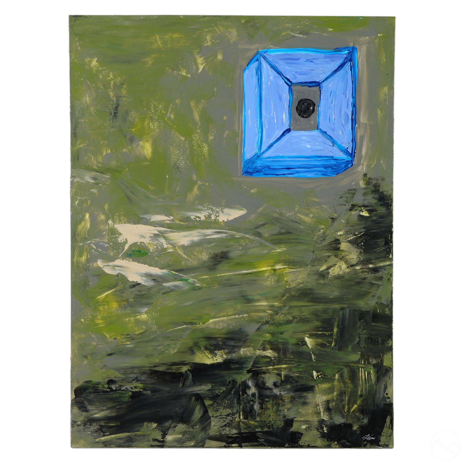 Lauren Nuhn Ross b.1981 Modern Abstract Painting (1 of 6)