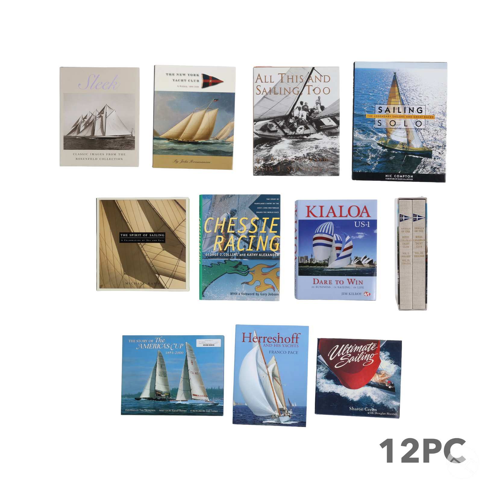 Nautical Sailing & Race Book Library 12 Volume LOT (1 of 7)