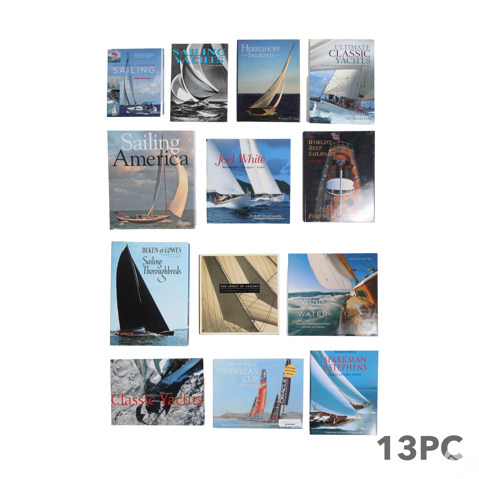 Nautical Sailing & Race Book Library 13 Volume LOT (1 of 5)