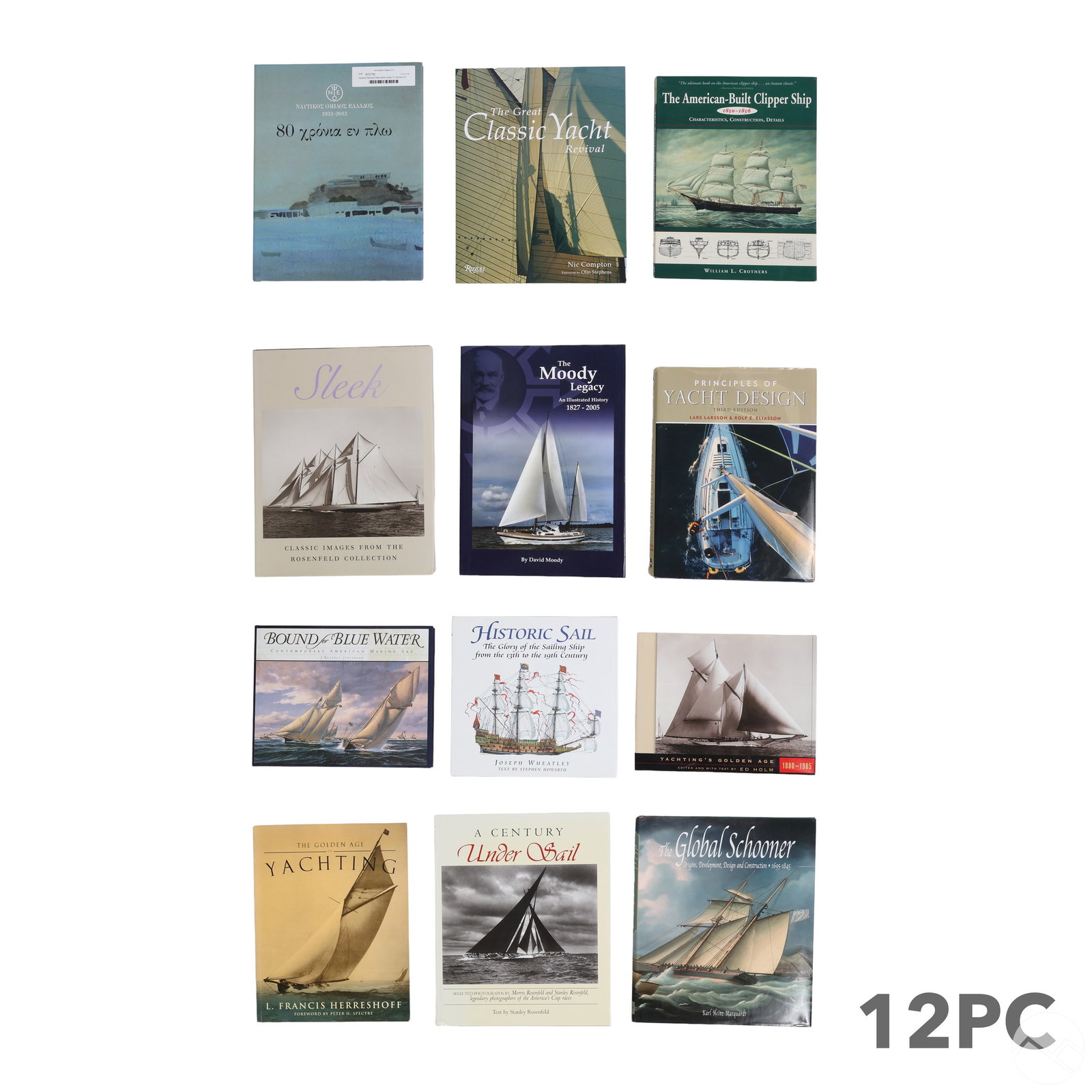 Nautical Sailing & Race Book Library 12 Volume LOT (1 of 5)