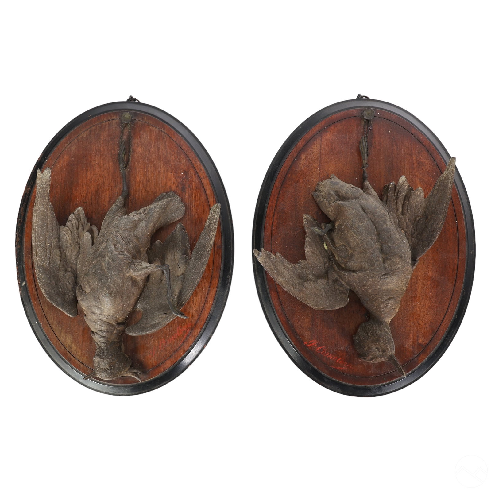 Paul Comolera 1818-1897 Metal Game Bird Pr Plaques (1 of 9)