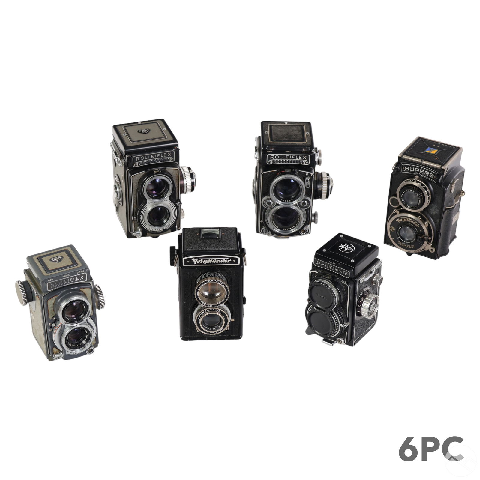 Rolleiflex Voigtlander Vintage TLR Cameras 6pc LOT (1 of 5)