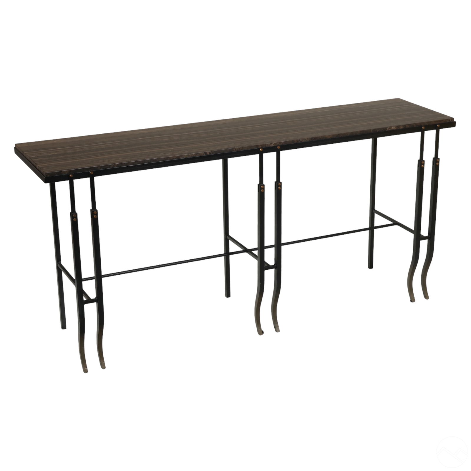John Saladino Marble Steel Barclay Console Table (1 of 6)