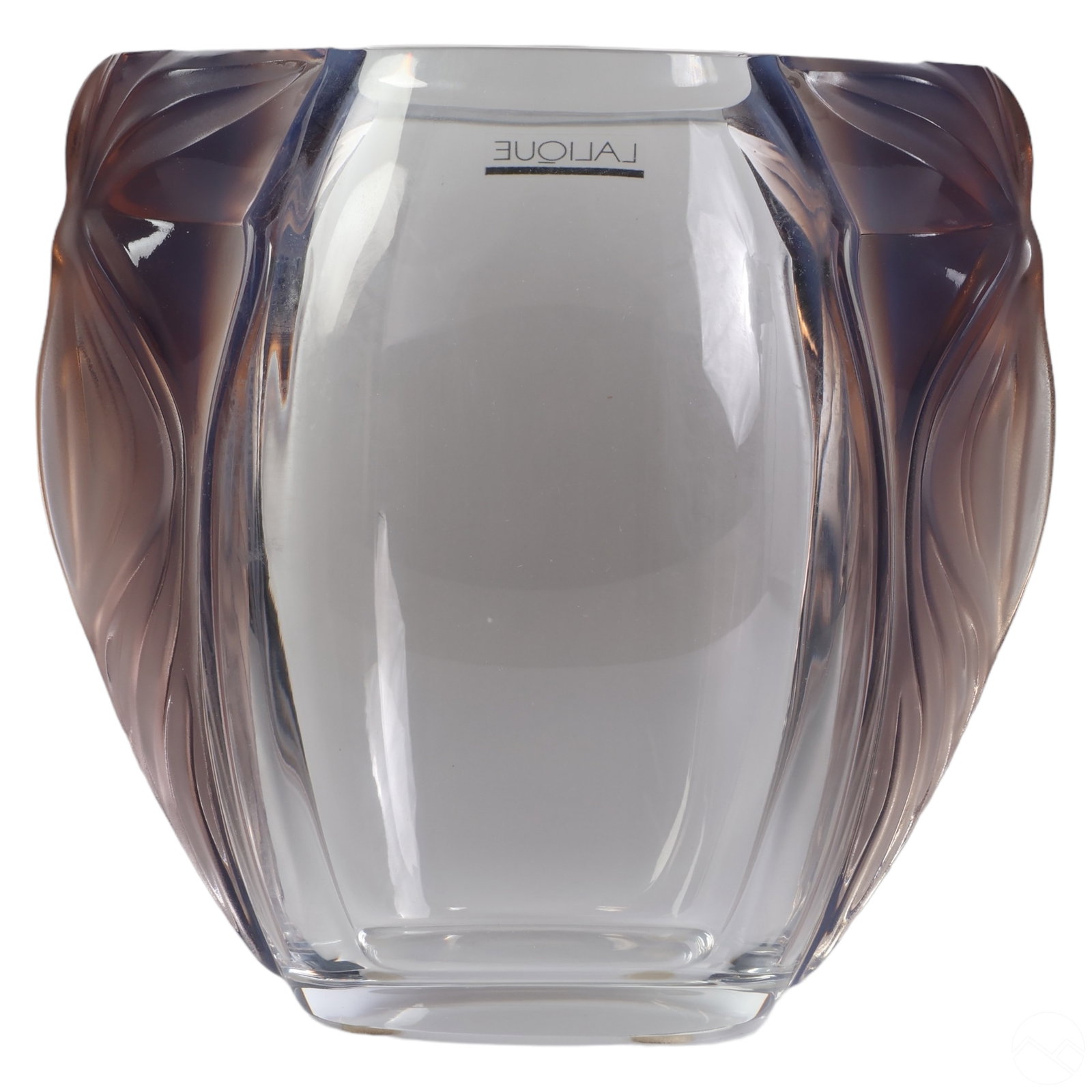 Lalique French Crystal Clematites Opalescent Vase (1 of 6)