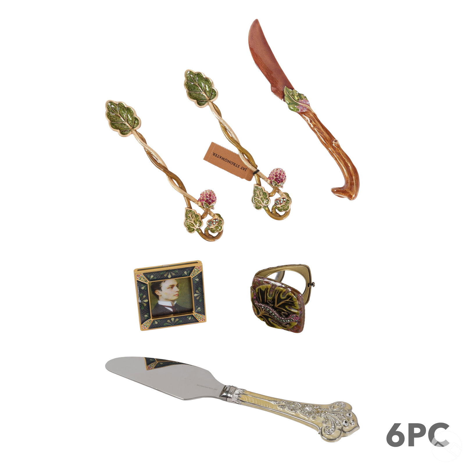 Jay Strongwater Spoons Knives Frame & Compact LOT (1 of 13)