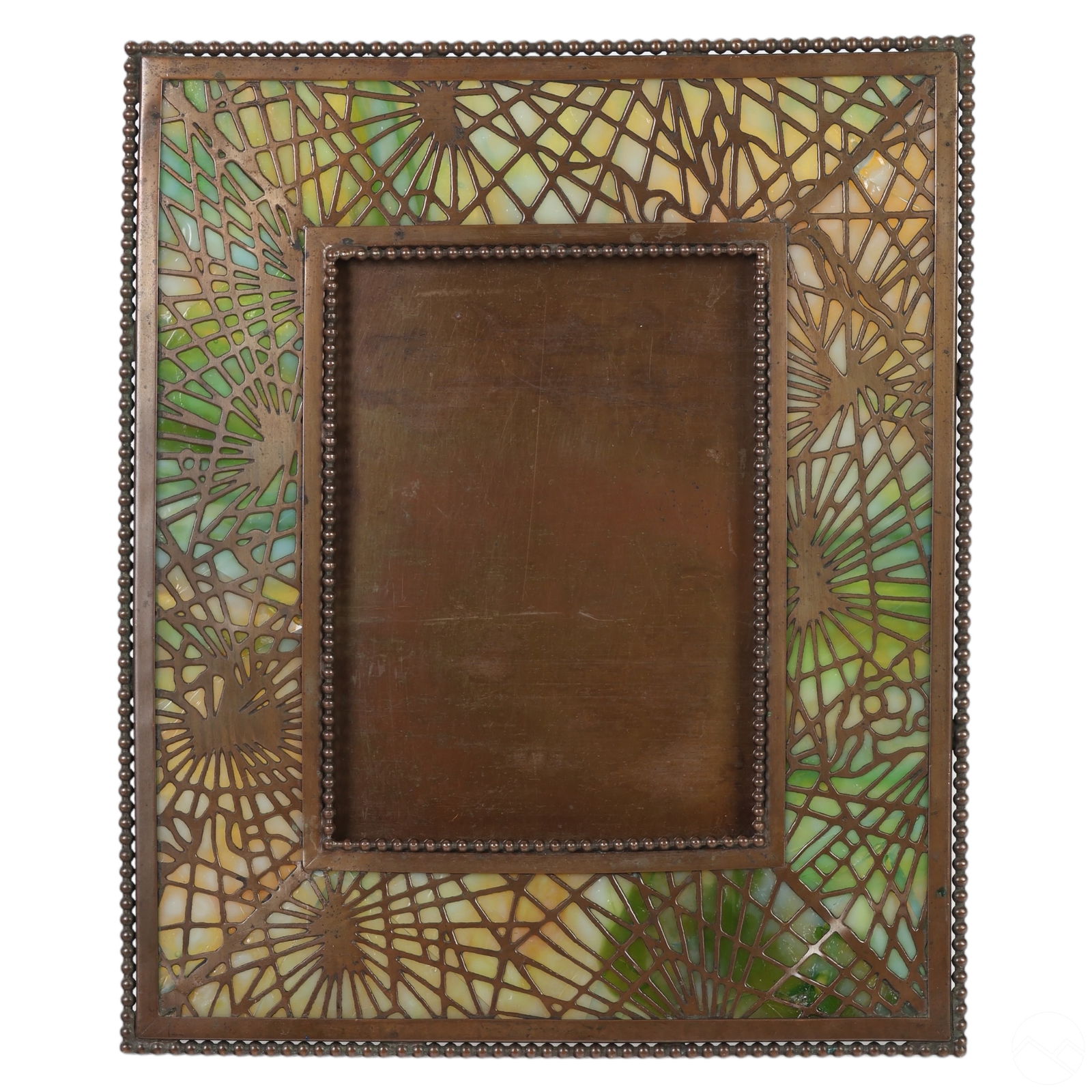 Tiffany Studio Bronze Pine Needle Photo Frame #947 (1 of 7)