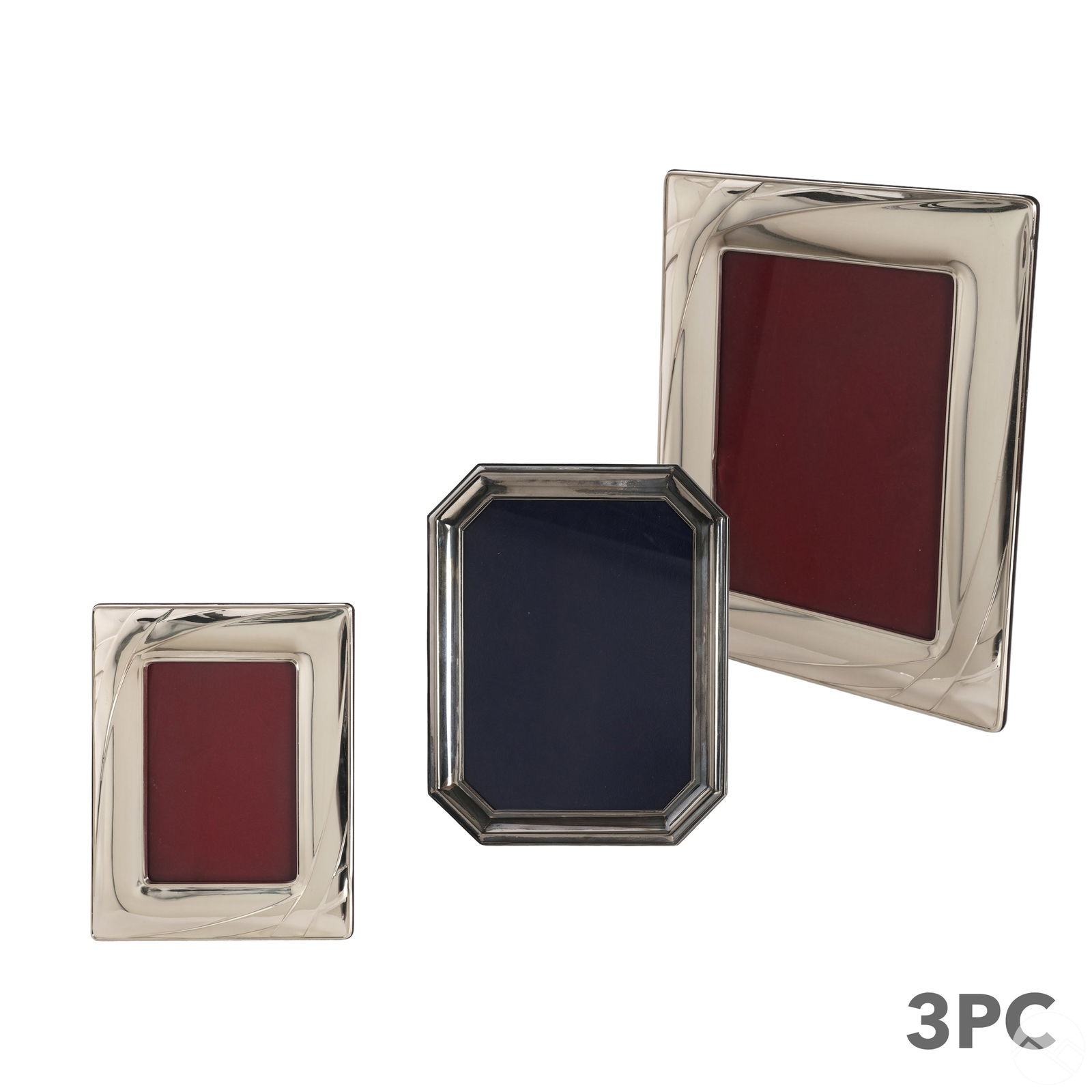 Sterling Silver Photograph Picture Frame 3pc LOT (1 of 7)