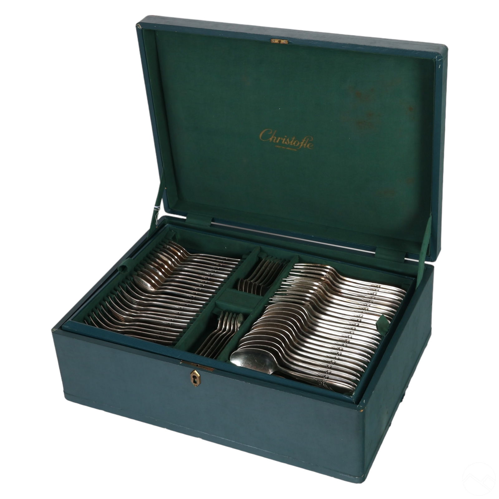 Christofle Silverplate Marly Flatware SET with BOX (1 of 10)