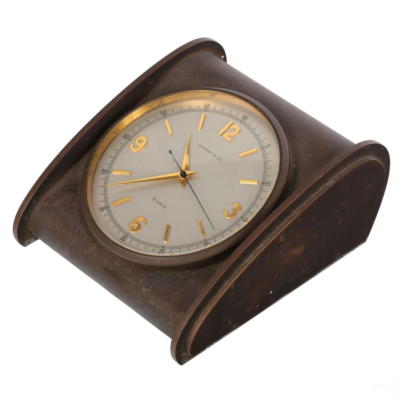 Tiffany & Company Vintage 8 Day Bronze Desk Clock (1 of 7)