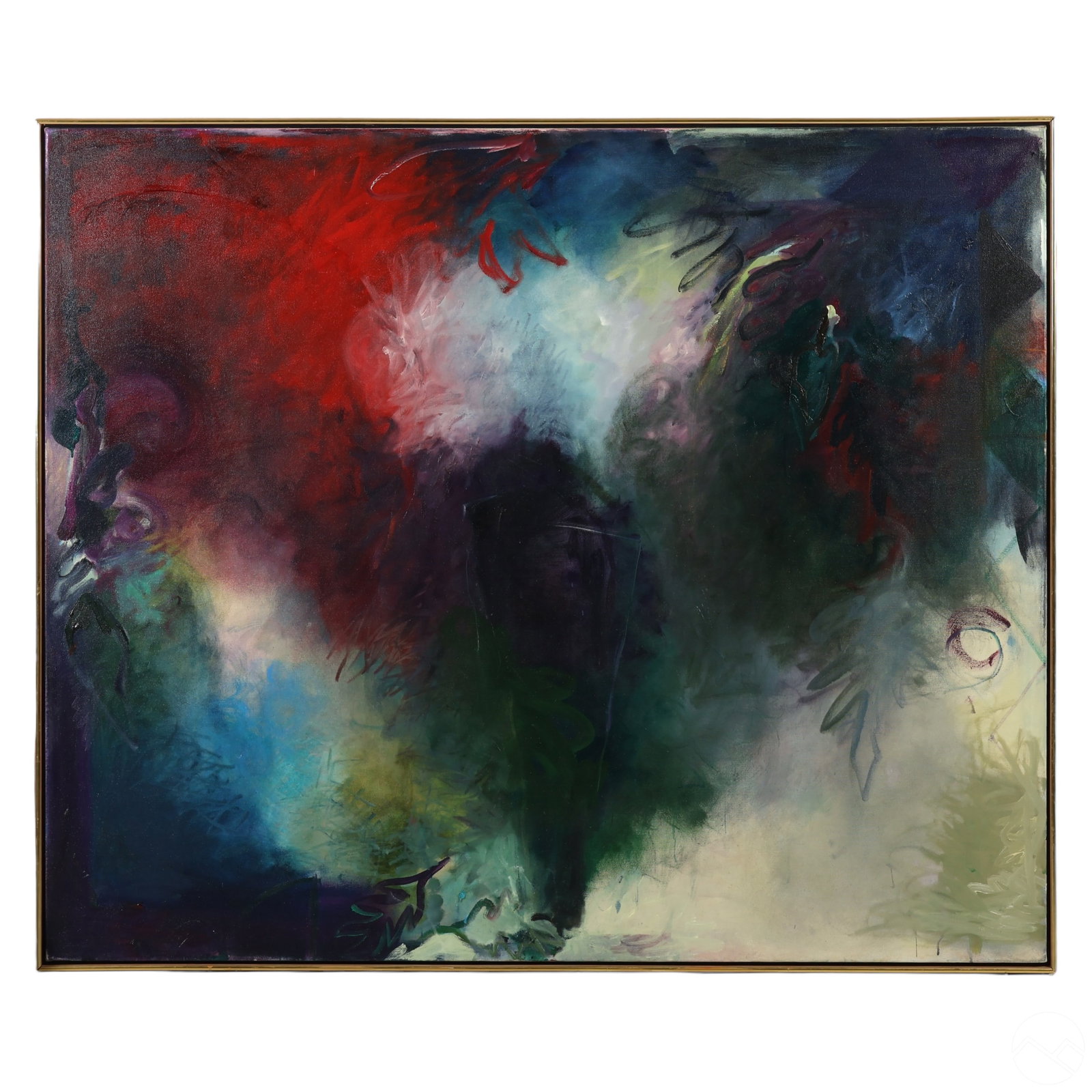 Sigrid Burton b.1951 Lyrical Abstraction Painting (1 of 10)
