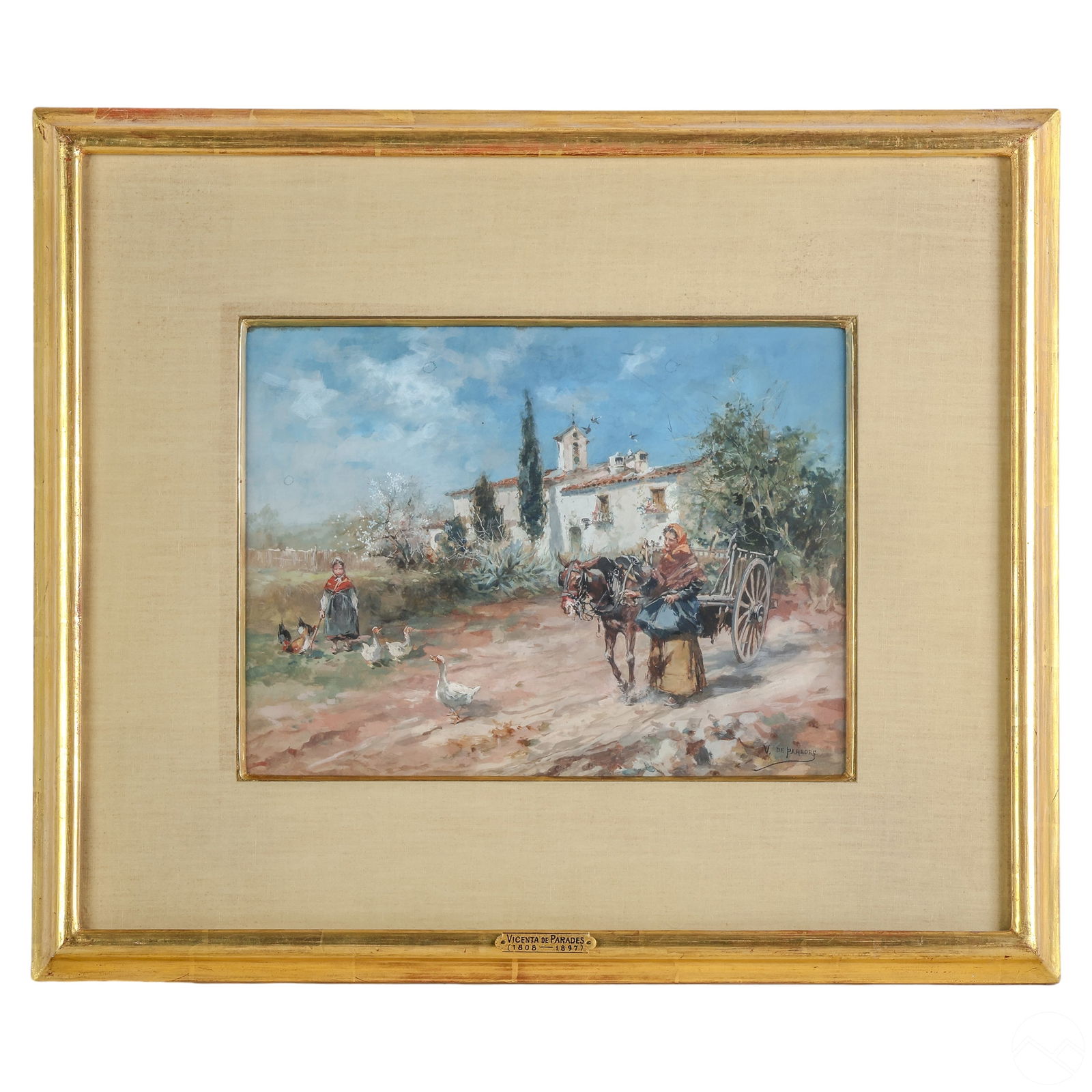 Vincente De Paredes 1845-1903 Landscape Painting (1 of 7)