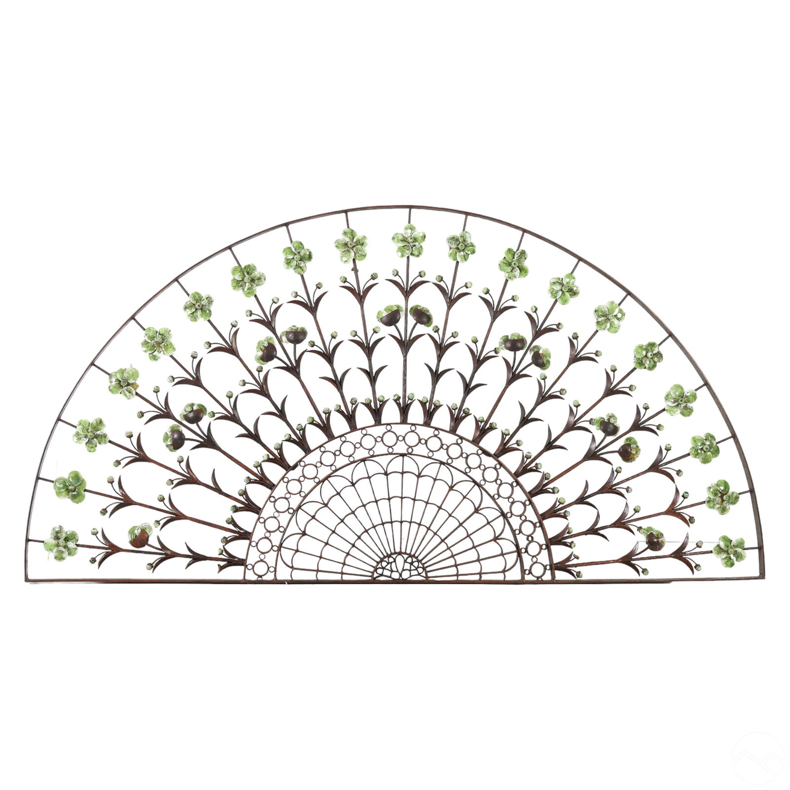 Architectural Antique Iron & Glass Archway Transom (1 of 7)