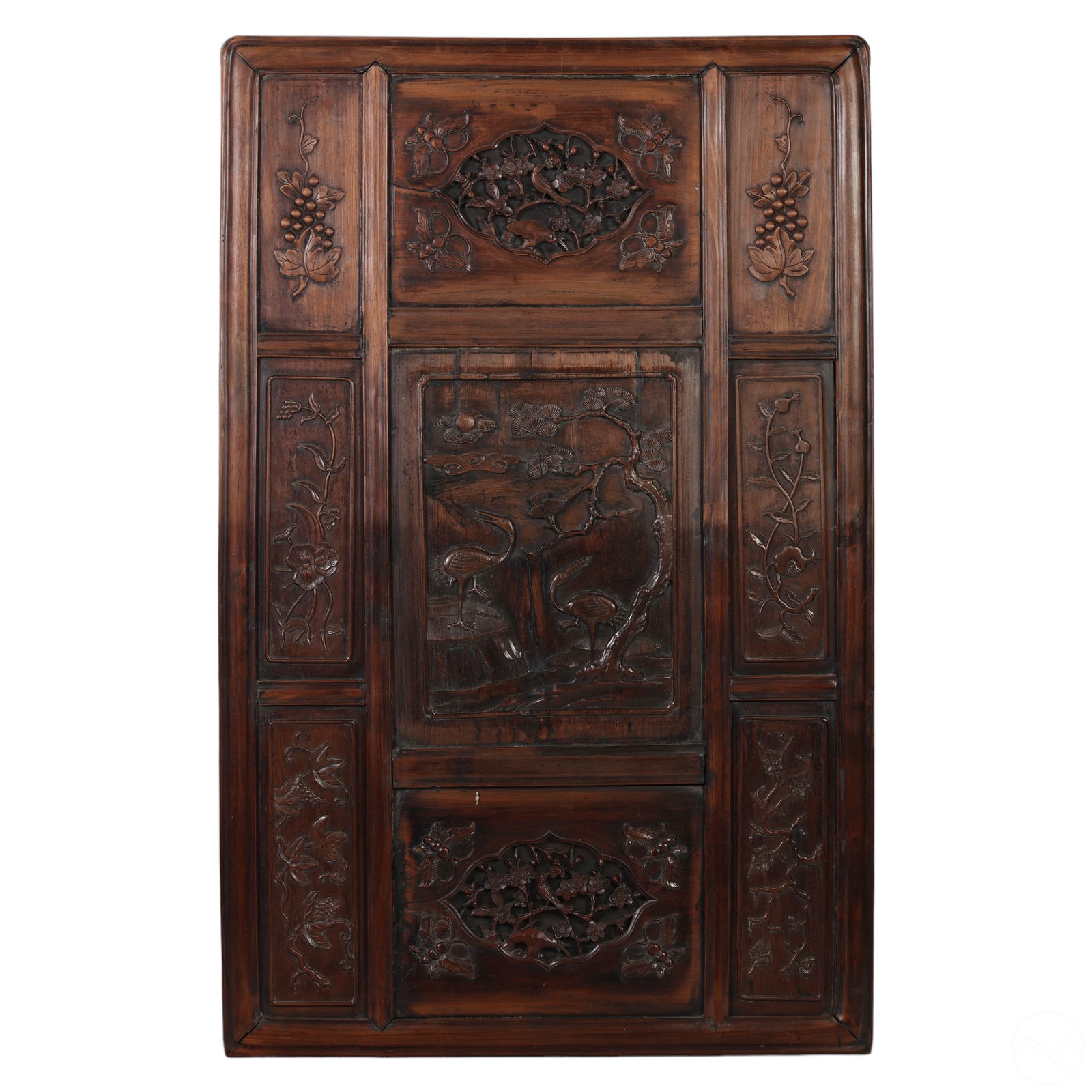 Chinese Artisan Carved Wooden Architectural Panel (1 of 7)