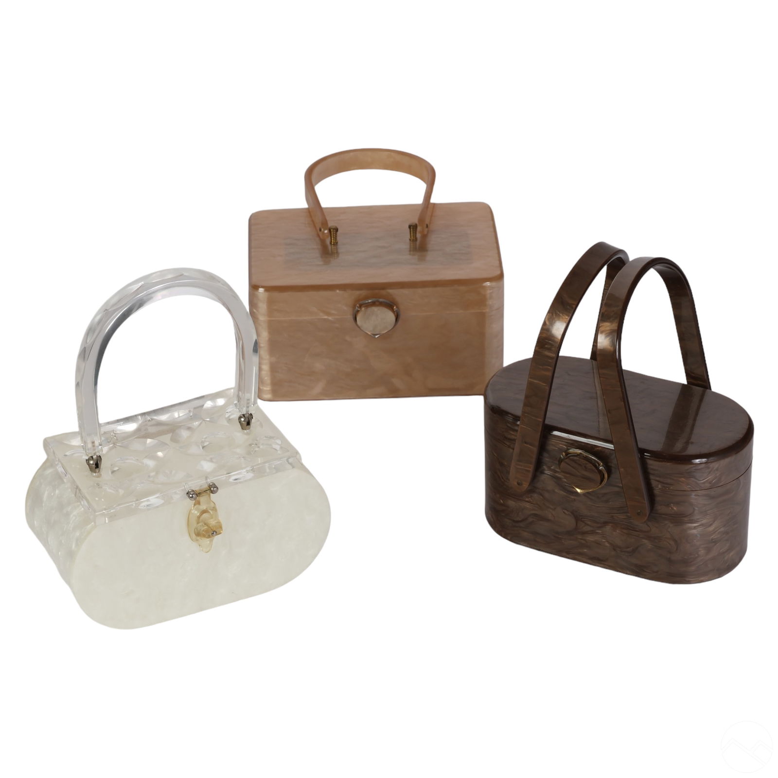 Wilardy & Rialto Vintage Lucite Handbags 3pc LOT (1 of 10)