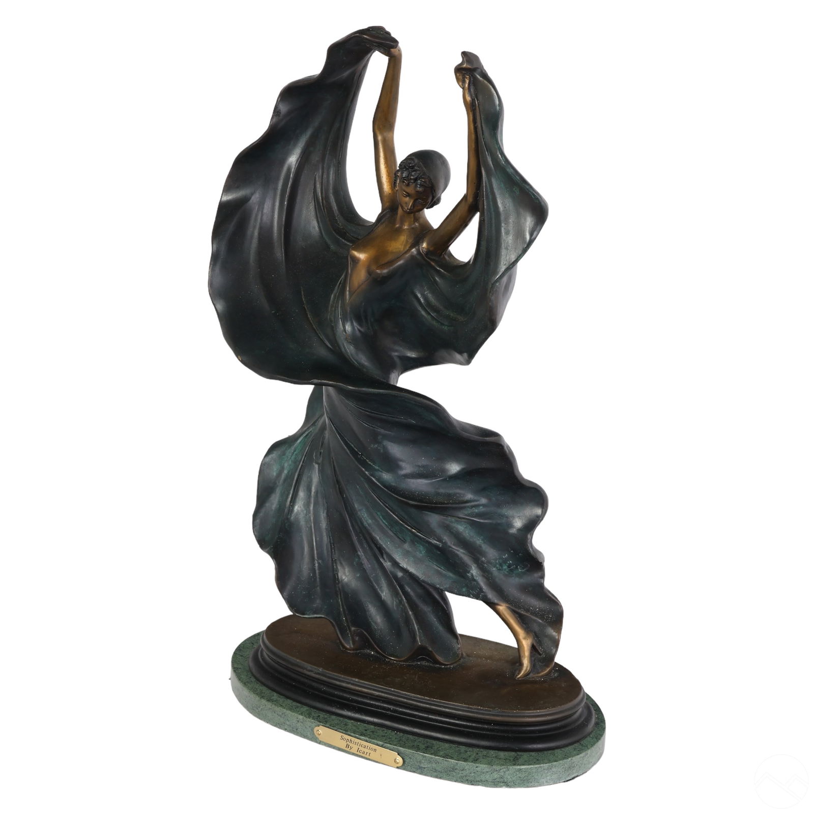 Bronze Fascination Dancing Lady Statue after Icart (1 of 8)