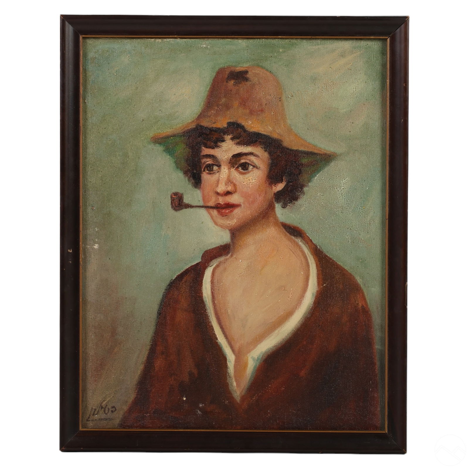 Yehuda Leon Patilon 20C. Figural Portrait Painting (1 of 5)