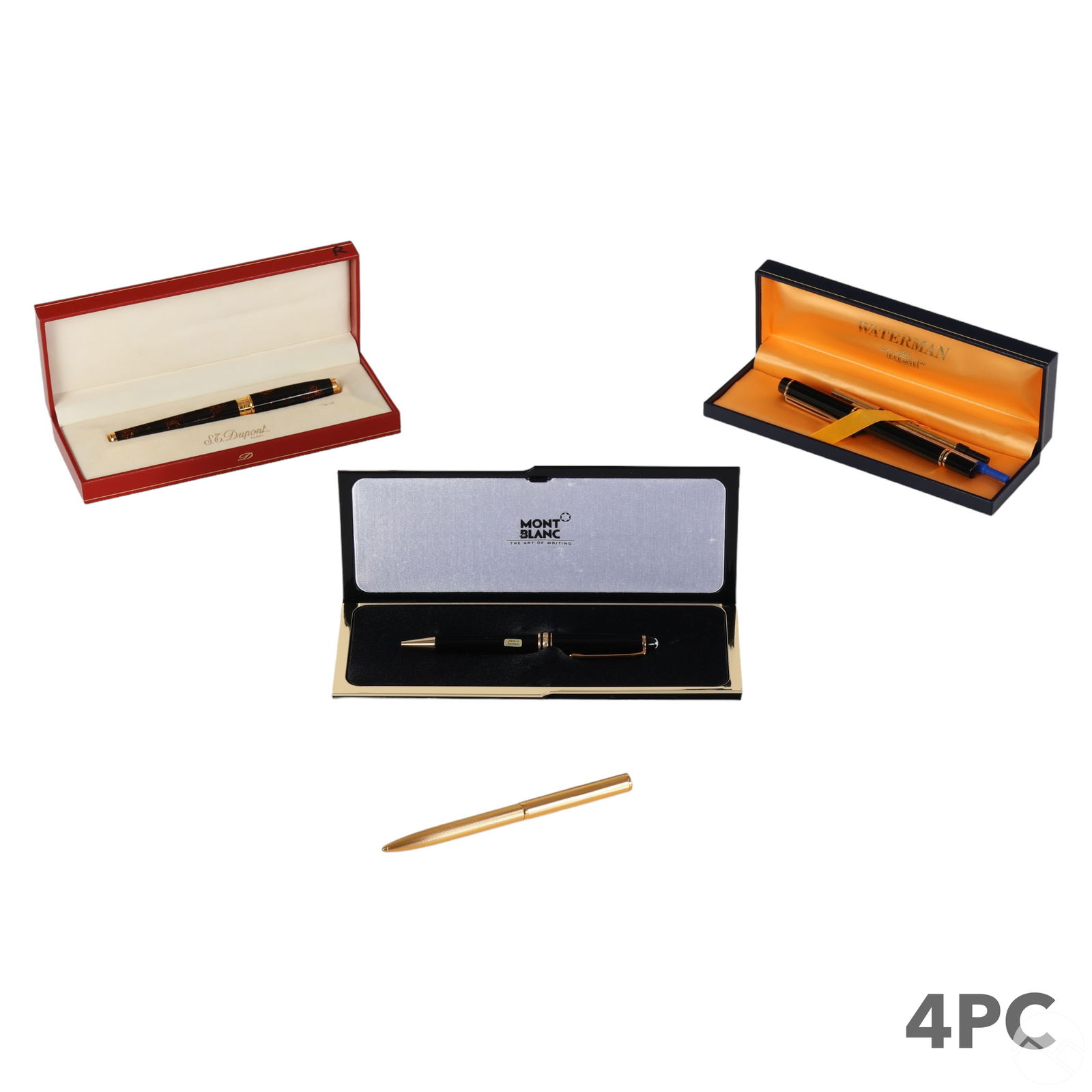 Montblanc Dunhill Waterman and Dupont 4pc Pen LOT (1 of 6)