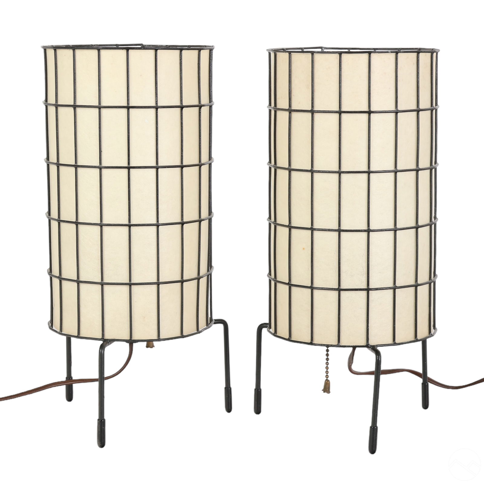 Paul Mayen for Habitat Pair Wire Cage Table Lamps (1 of 6)