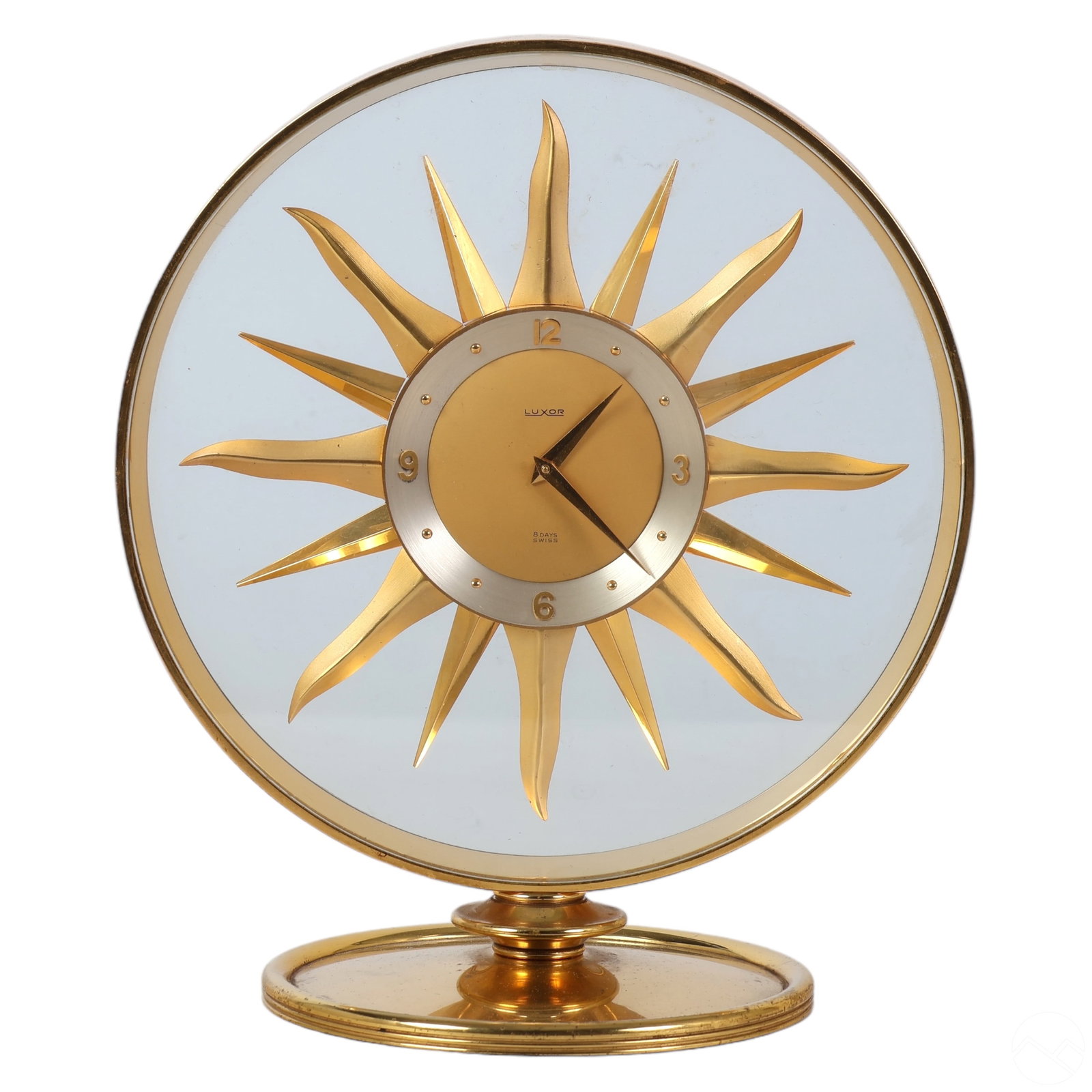 Luxor Swiss Designer Sunburst 8 Days Mantel Clock (1 of 6)
