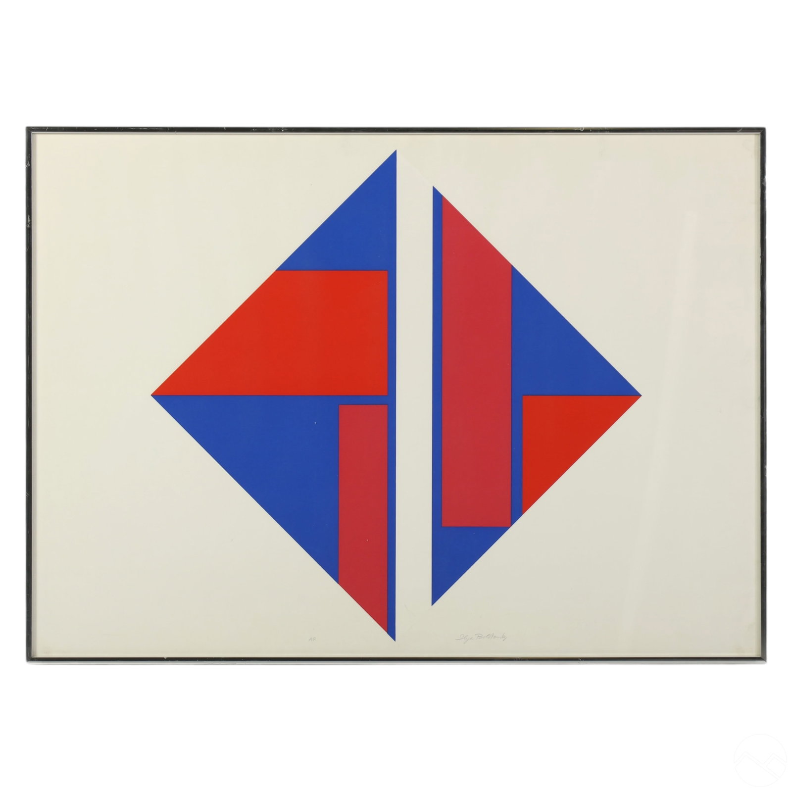 Ilya Bolotowsky 1907-1981 Geometric Litho SIGNED (1 of 5)