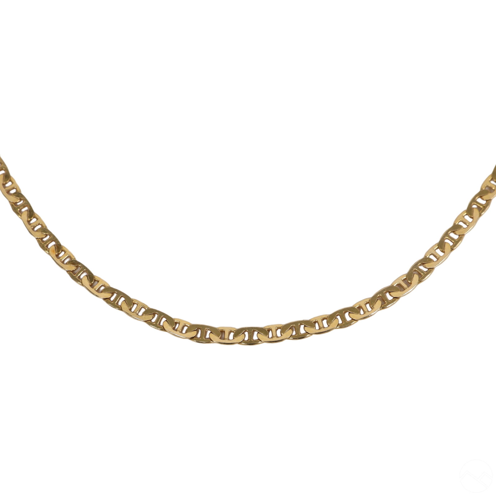 14k Yellow Gold Mariner Chain Link 18" Necklace 7g (1 of 4)