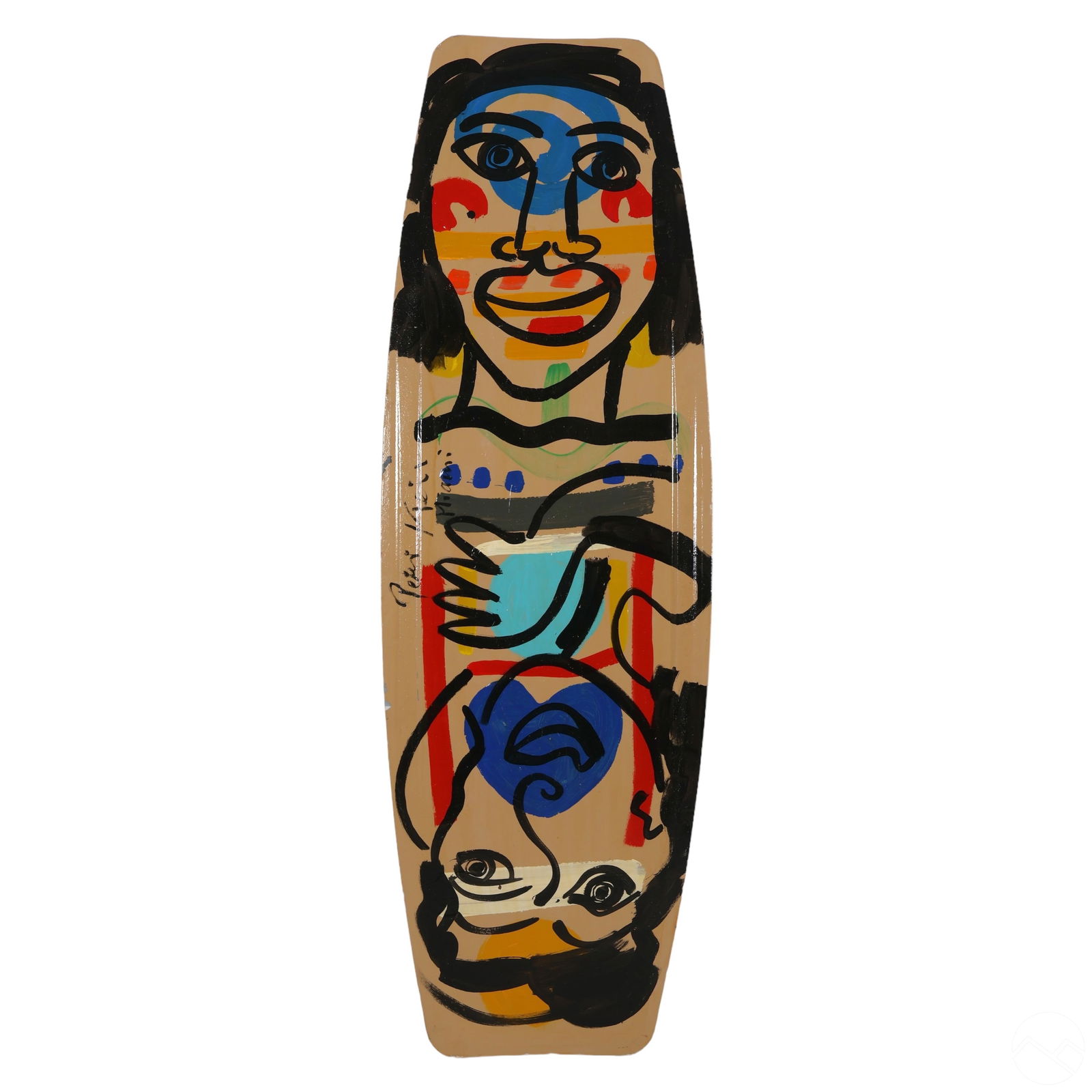 Peter R Keil b.1942 Neo Expressionist Oil Painting (1 of 6)